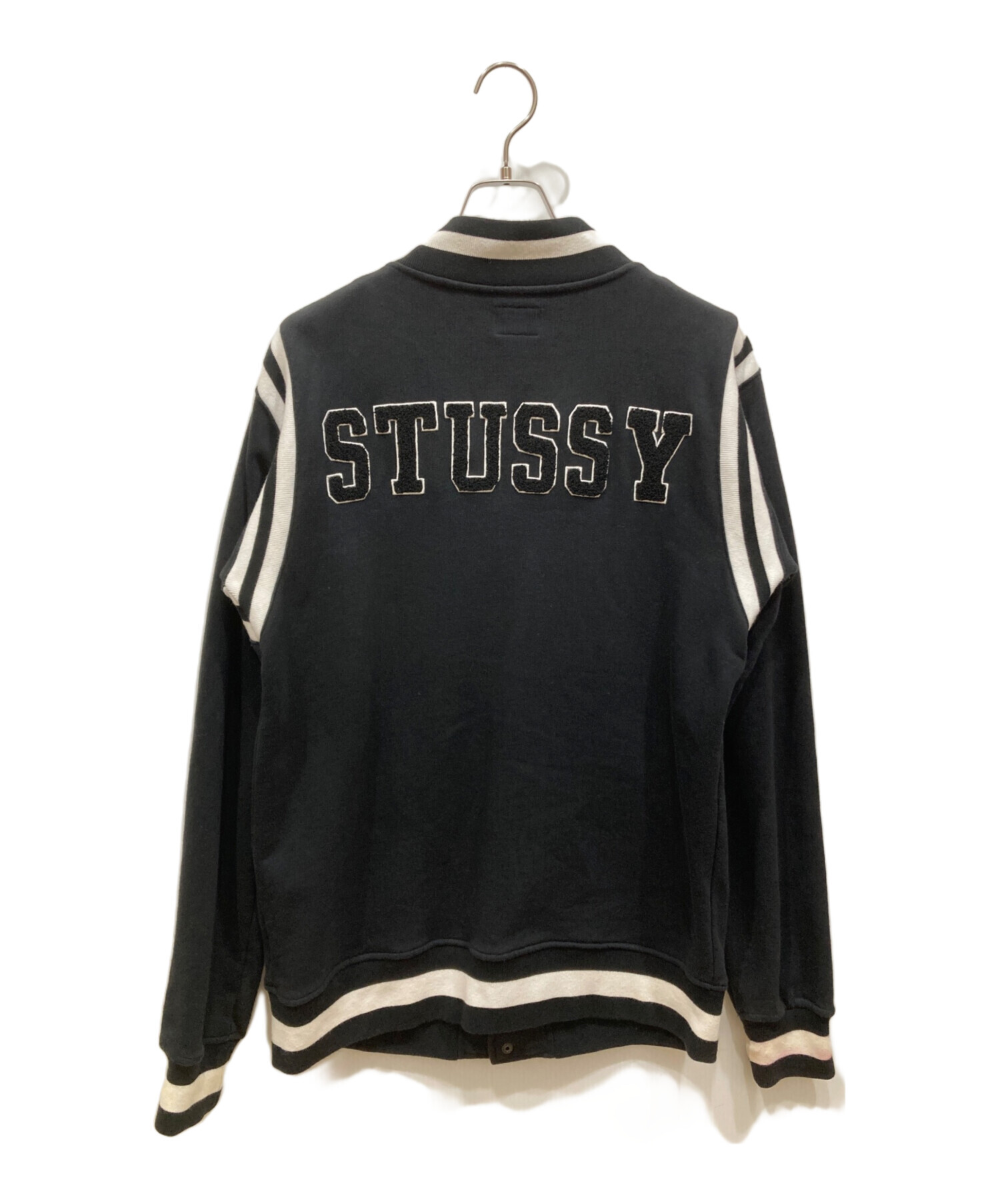 中古・古着通販】stussy (ステューシー) スタジャン ブラック サイズ