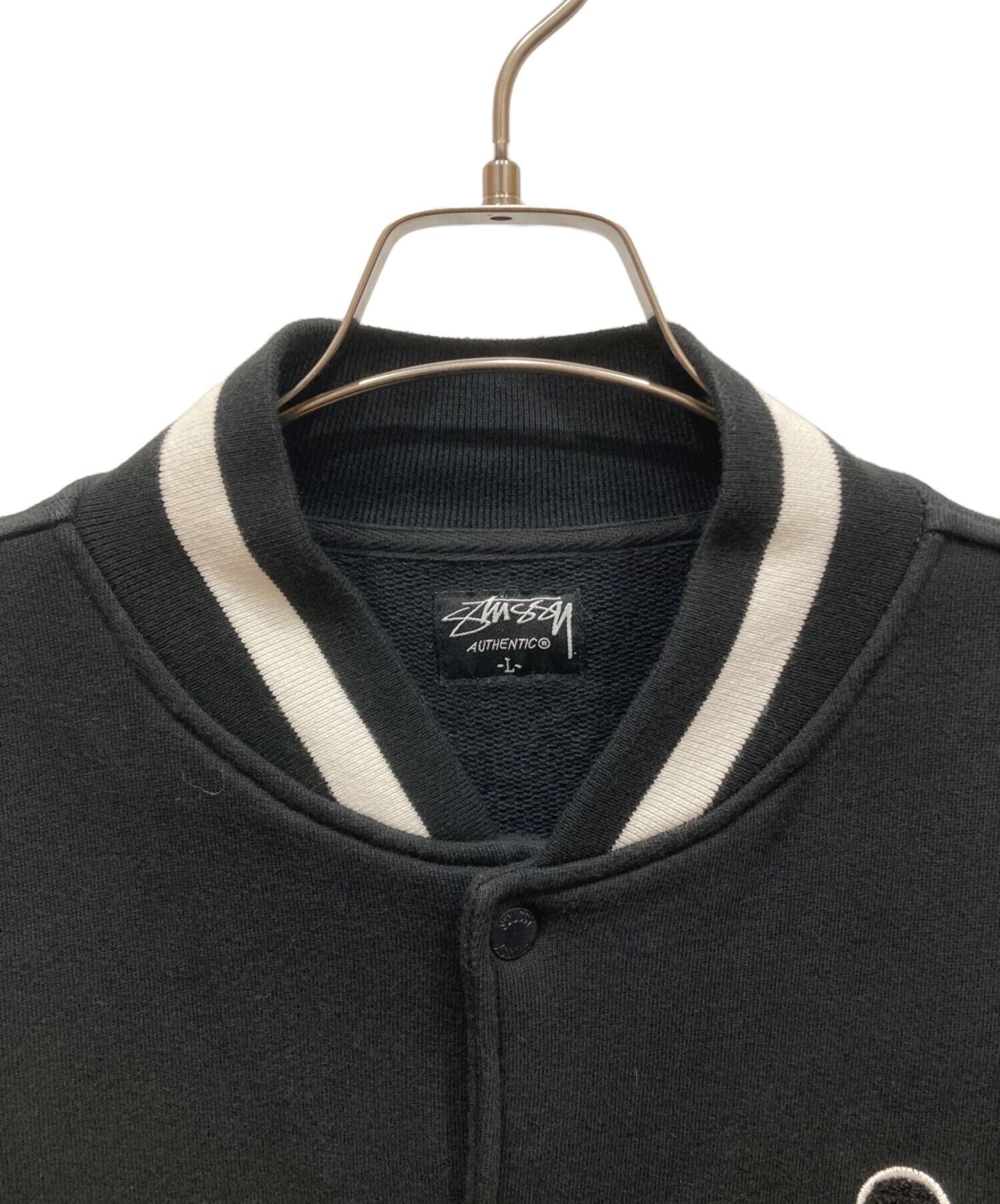 中古・古着通販】stussy (ステューシー) スタジャン ブラック サイズ