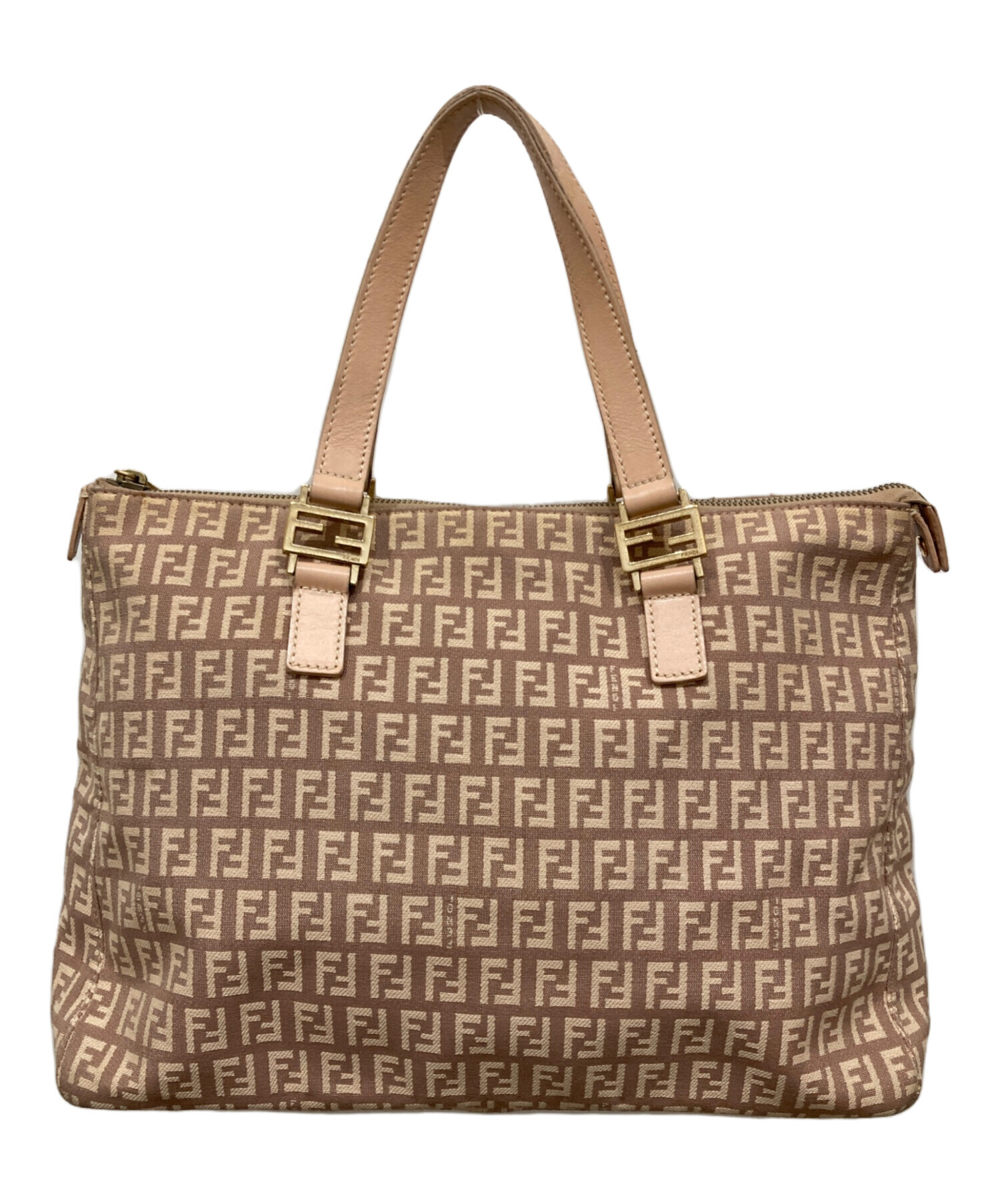 中古・古着通販】FENDI (フェンディ) ズッキーノ柄ハンドバッグ ピンク