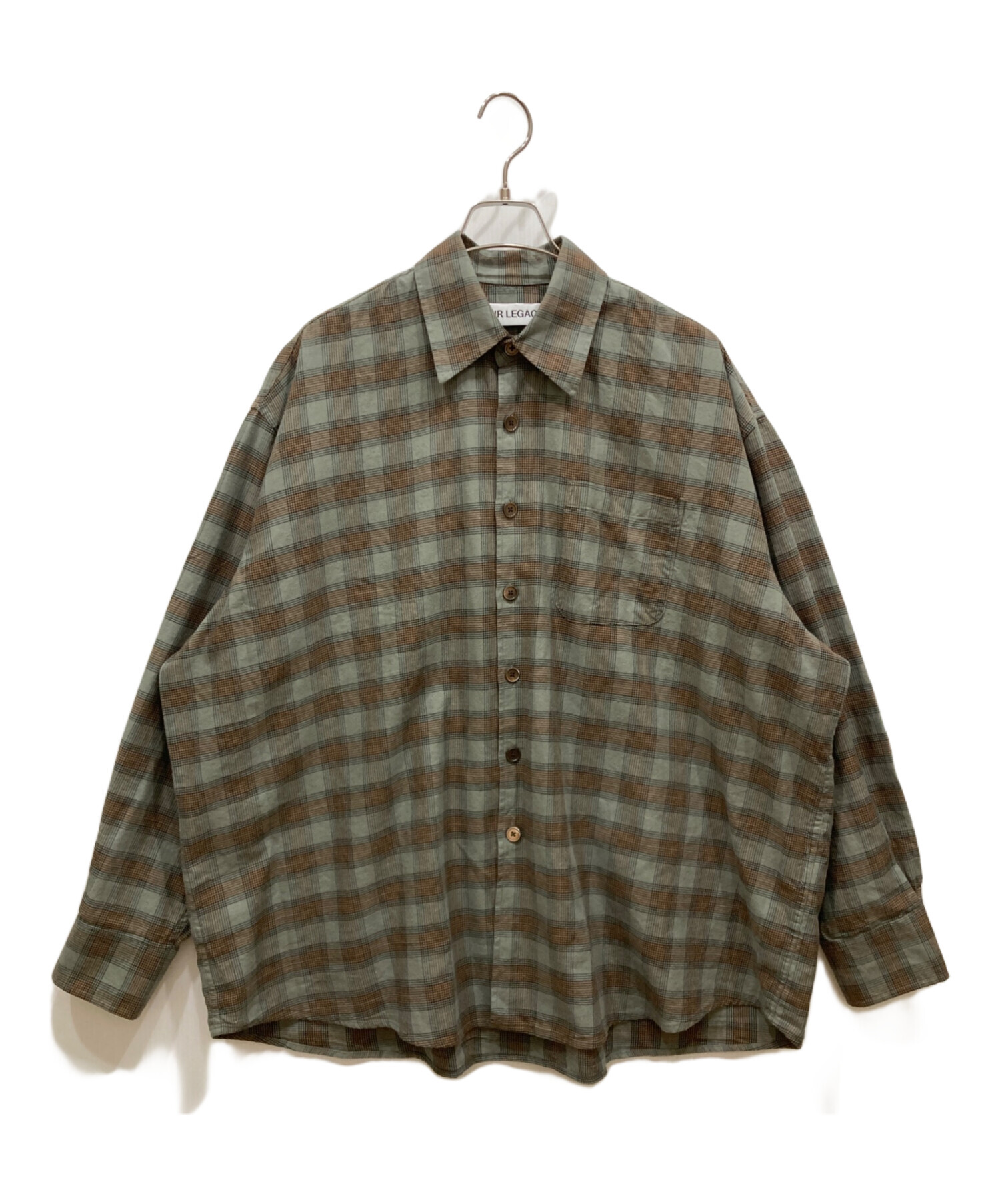 ourlegacy 24 aw ブラウン Borrowed トラウザーズ 中古・古着通販】OUR LEGACY (アワーレガシー) BORROWED SHIRT
