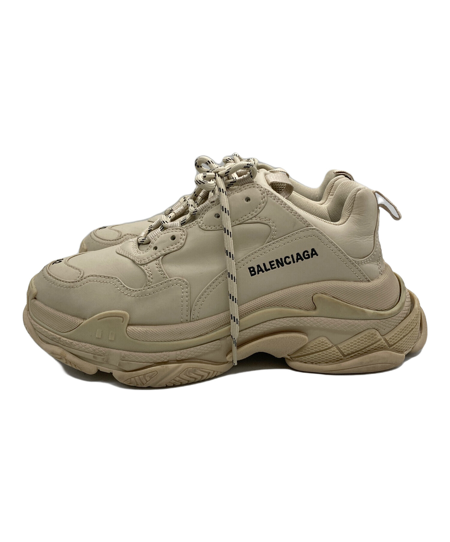 中古・古着通販】BALENCIAGA (バレンシアガ) TRIPLE S ベージュ サイズ