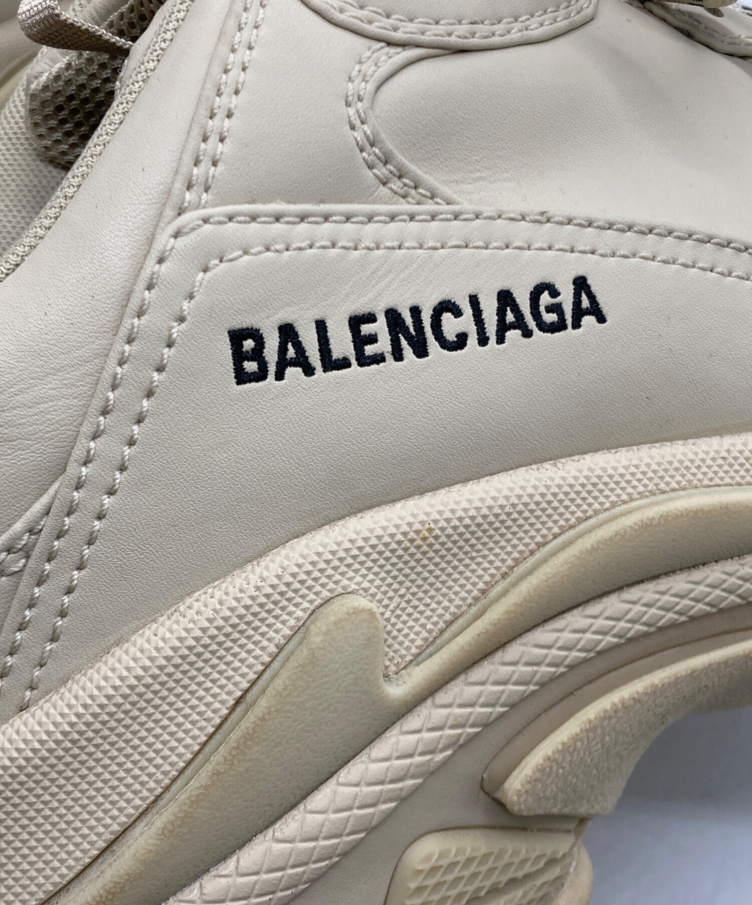 中古・古着通販】BALENCIAGA (バレンシアガ) TRIPLE S ベージュ サイズ
