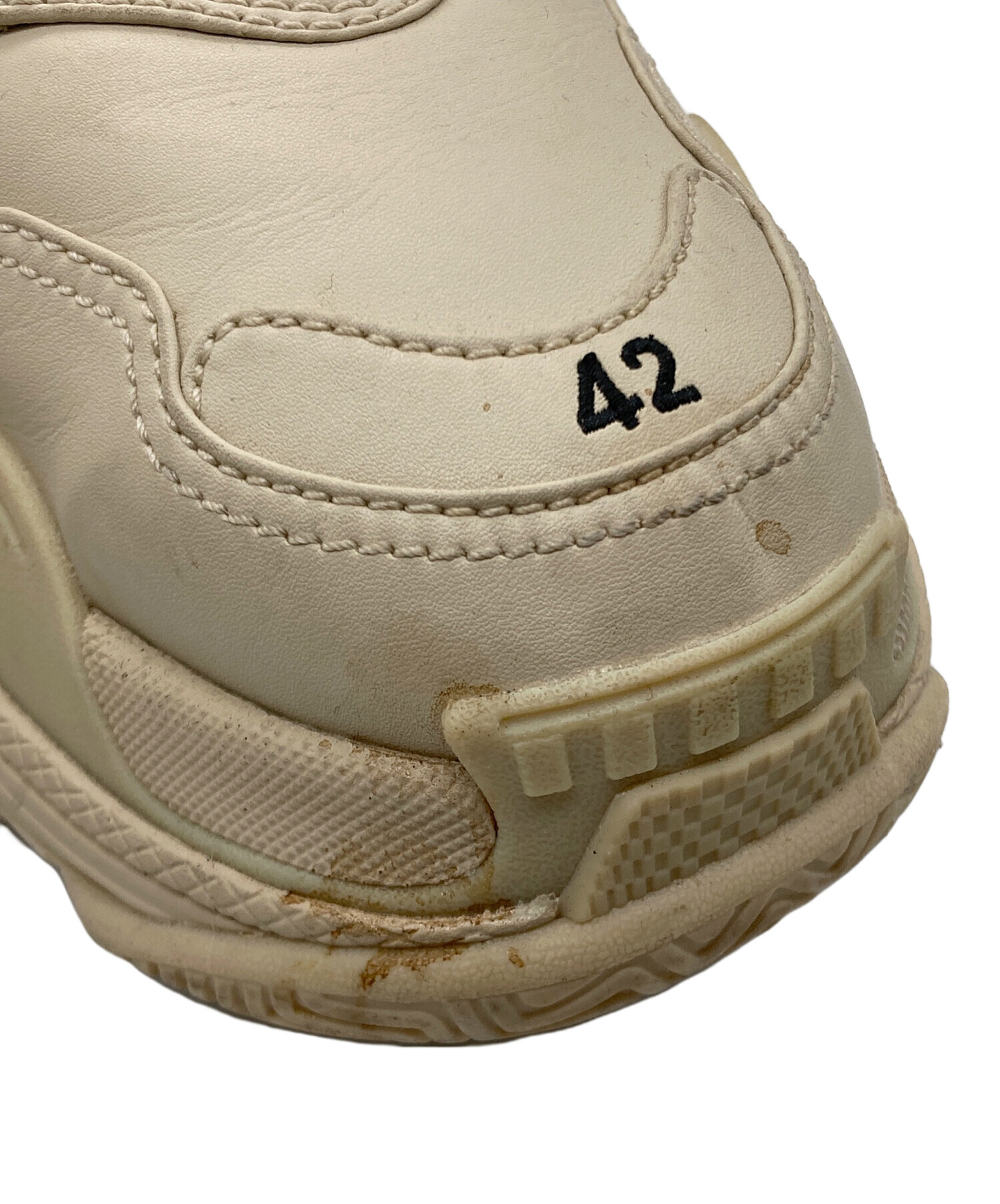 中古・古着通販】BALENCIAGA (バレンシアガ) TRIPLE S ベージュ サイズ