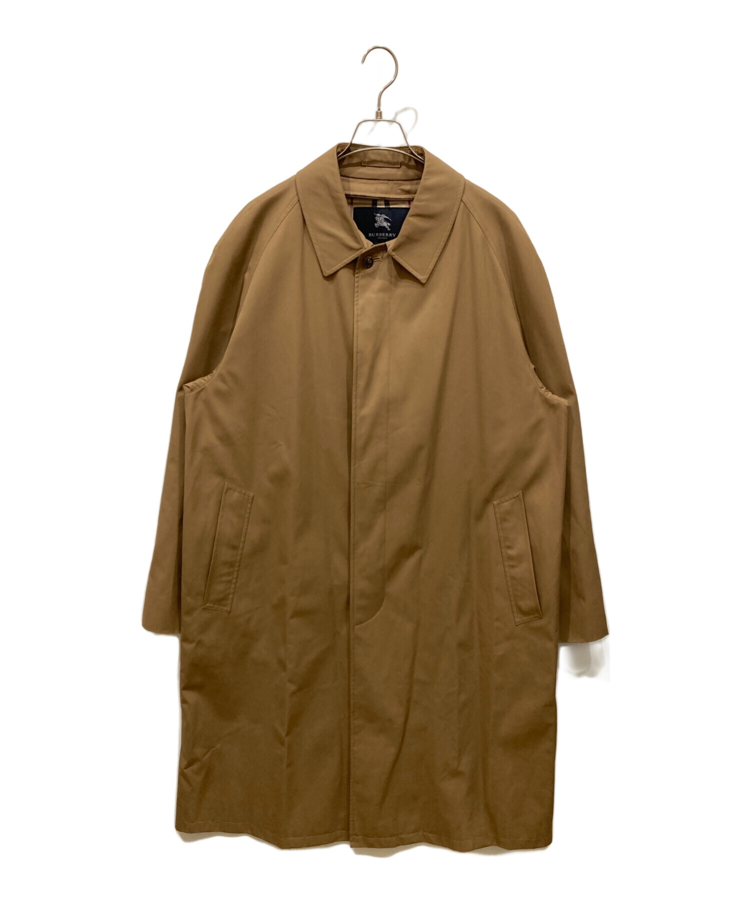 Burberry バーバリー　ステンカラーコート　バルカラーコート　ブラウン 中古・古着通販】BURBERRY (バーバリー) ステンカラーコート ブラウン
