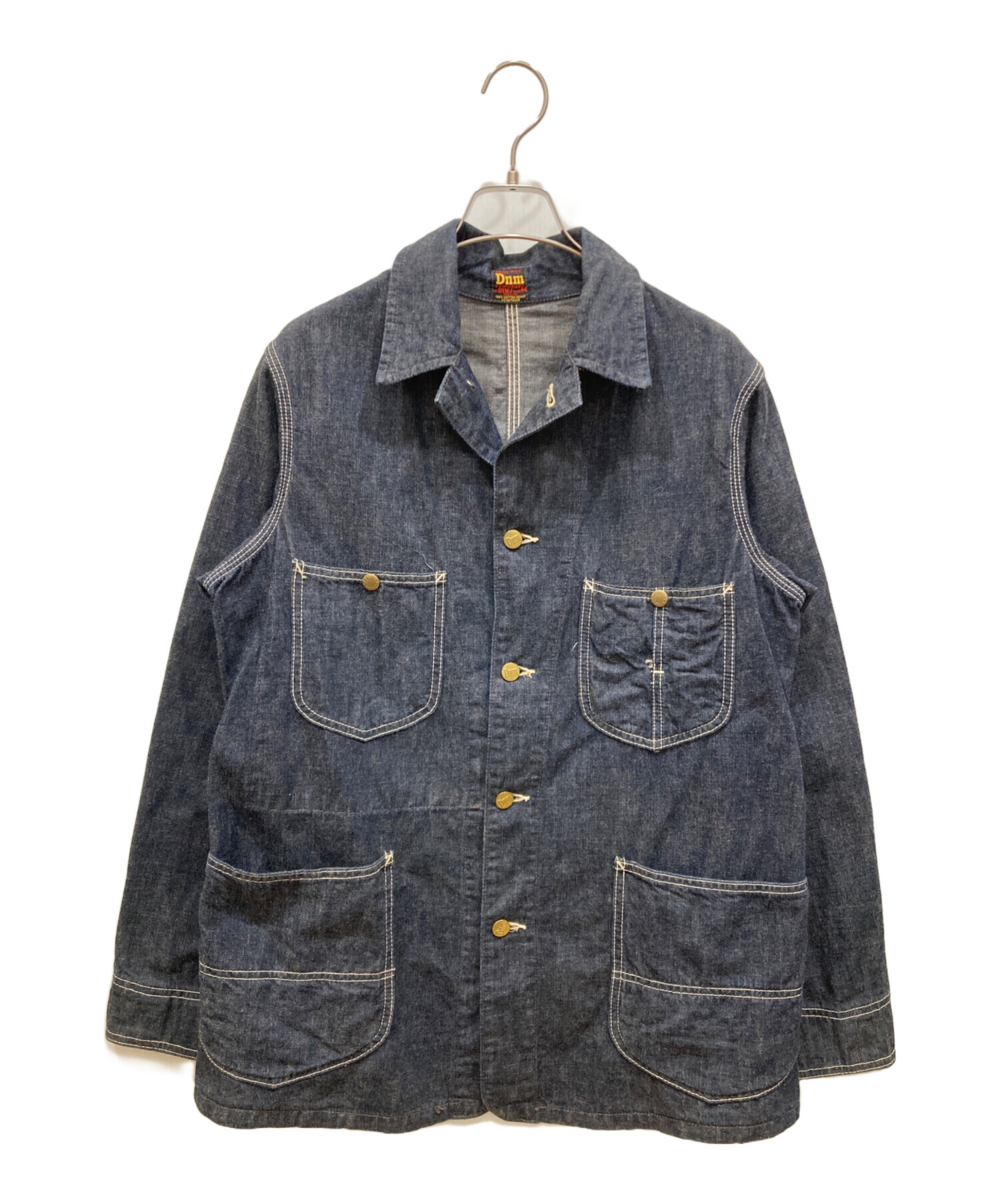 DENIME デニムカバーオール Mサイズ 中古・古着通販】DENIME (ドゥニーム) デニムカバーオール インディゴ