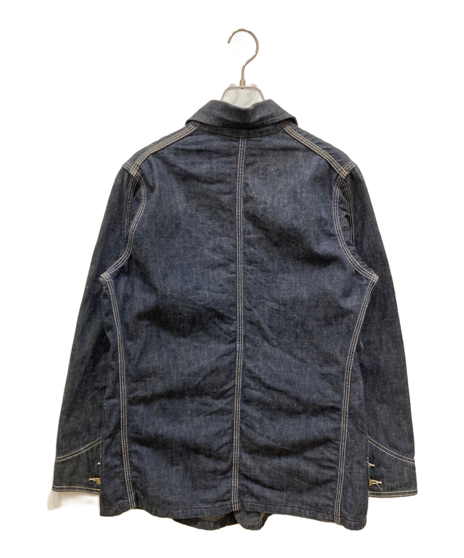 DENIME デニムカバーオール Mサイズ 中古・古着通販】DENIME (ドゥニーム) デニムカバーオール インディゴ