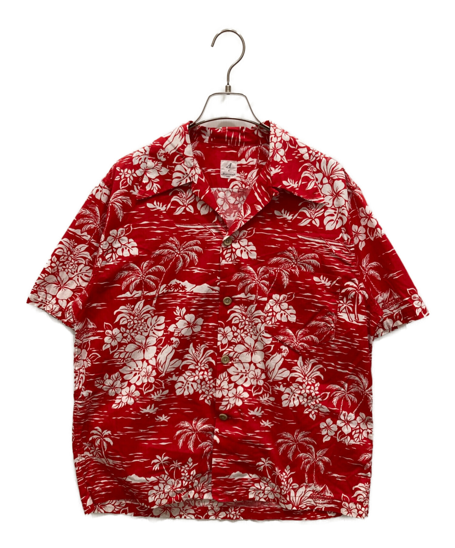 中古・古着通販】ANATOMICA (アナトミカ) アロハシャツ レッド サイズ