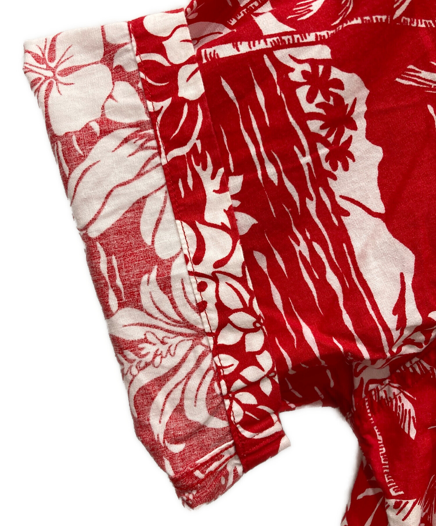 ANATOMICA アナトミカ カジュアルシャツ L 赤 【古着】【中古】【送料無料】 中古・古着通販】ANATOMICA (アナトミカ) アロハシャツ レッド サイズ
