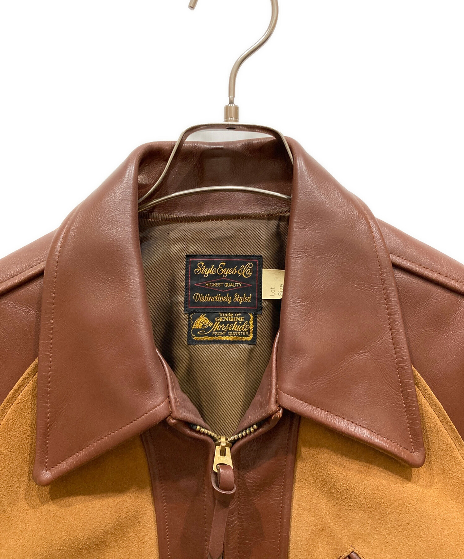 ジャケット・アウター style eyes M86101 leather jacket 36 中古・古着通販】STYLE EYES (スタイルアイズ) レザージャケット