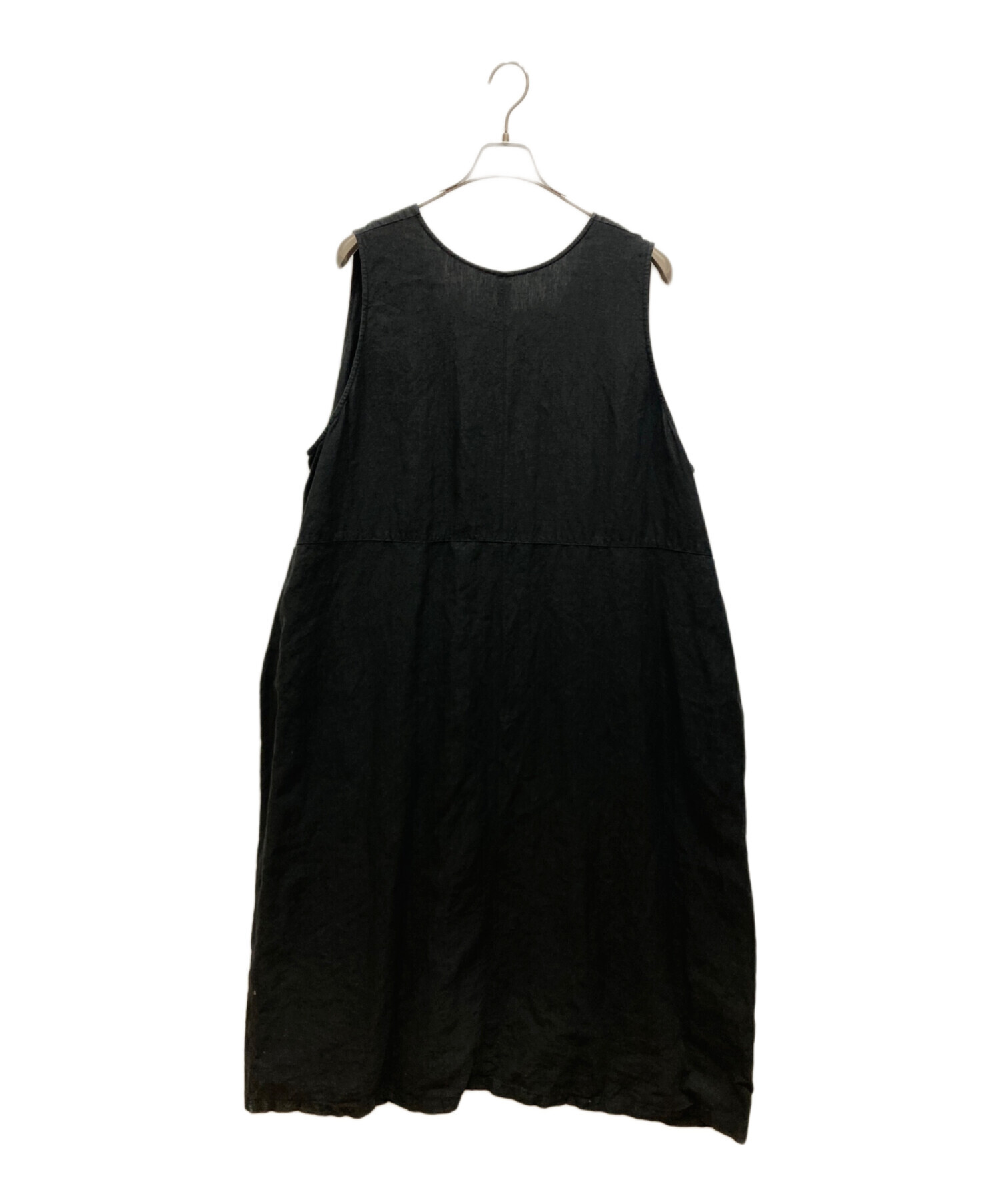 中古・古着通販】nest Robe (ネストローブ) ブラックリネンバックV