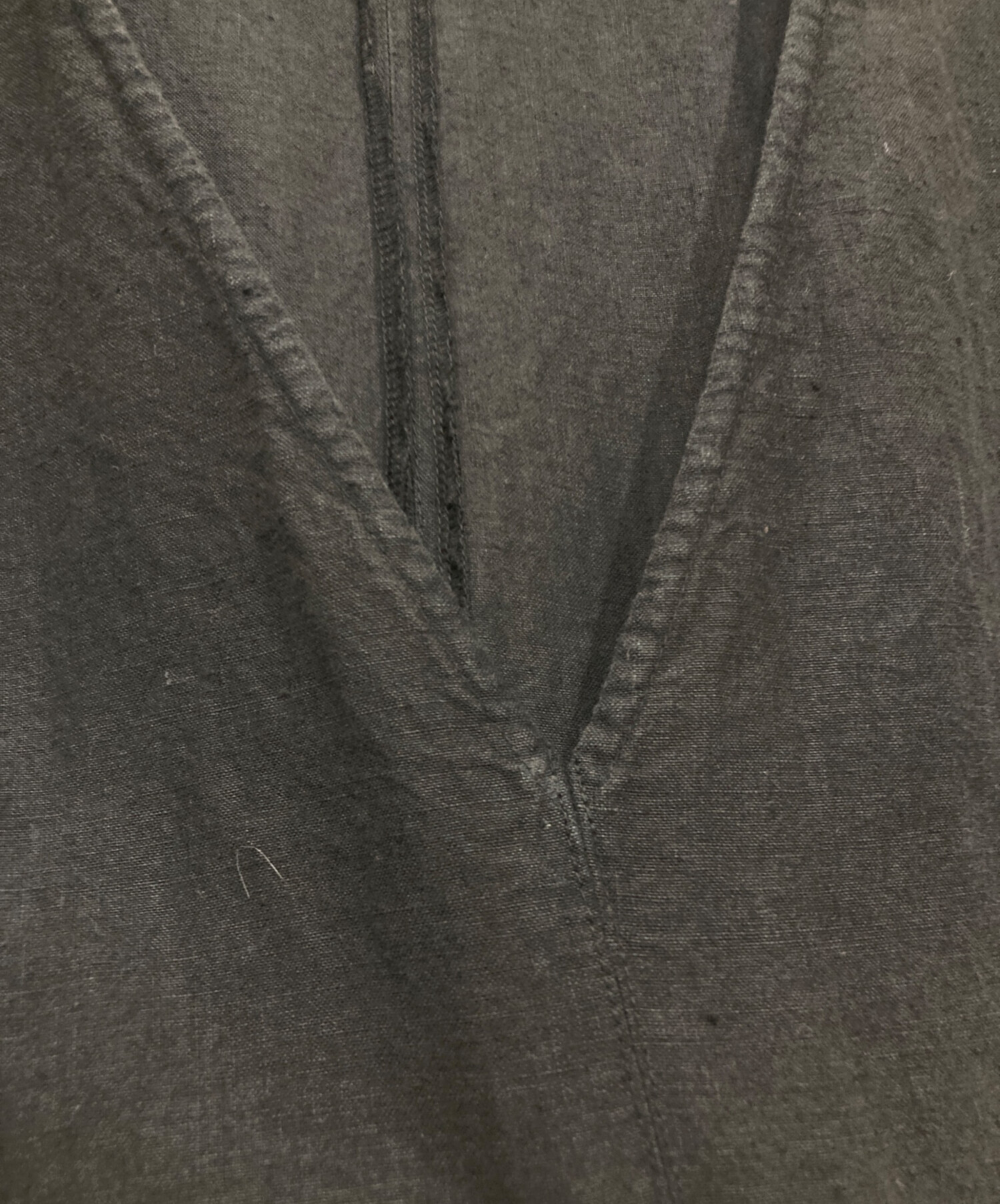 中古・古着通販】nest Robe (ネストローブ) ブラックリネンバックV
