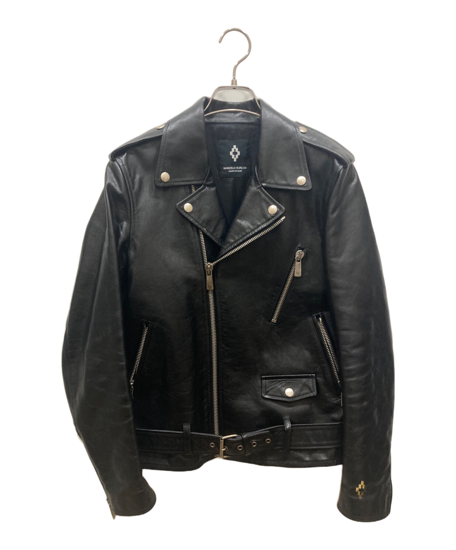 中古・古着通販】MARCELO BURLON (マルセロバーロン) ダブルライダース