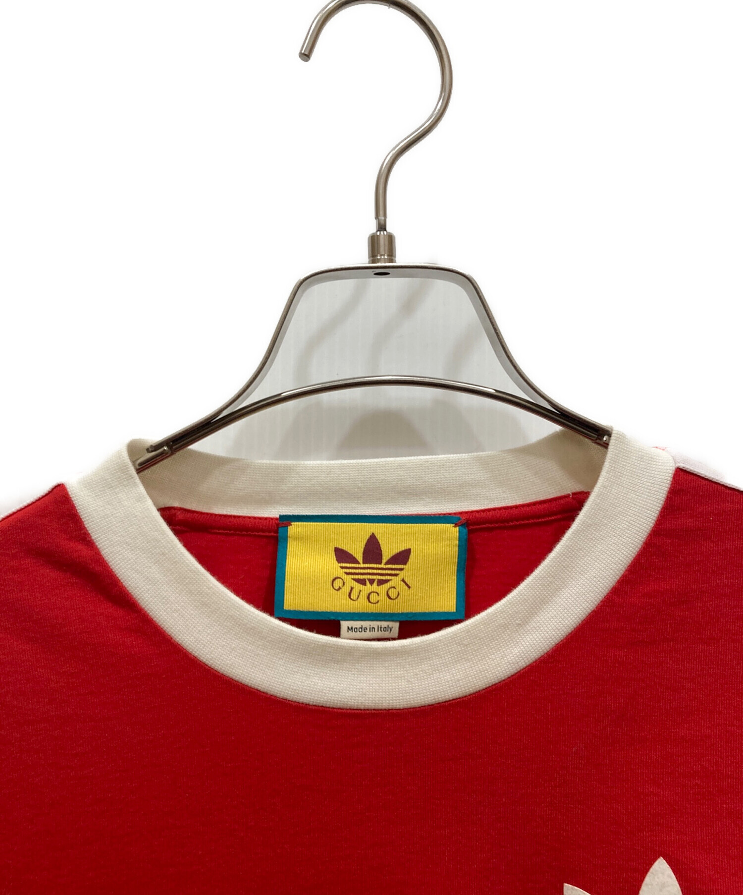 値下げ中　新品未使用タグ付き　GUCCI adidas ポロシャツ S 赤色 GUCCI（グッチ） GUCCI×adidas グッチ×アディダス 22AW ロゴ刺繍