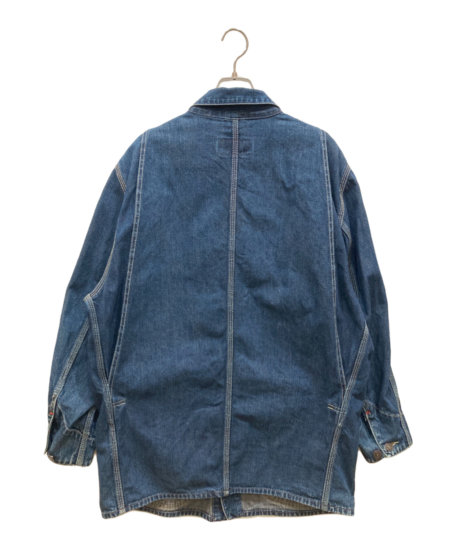 復刻　40 カバーオール　デニムジャケット　ダメージ加工　LVC Levi's 中古・古着通販】LEVI'S PC-9 ペンキ加工カバーオール (リーバイス) ジャケット・アウター