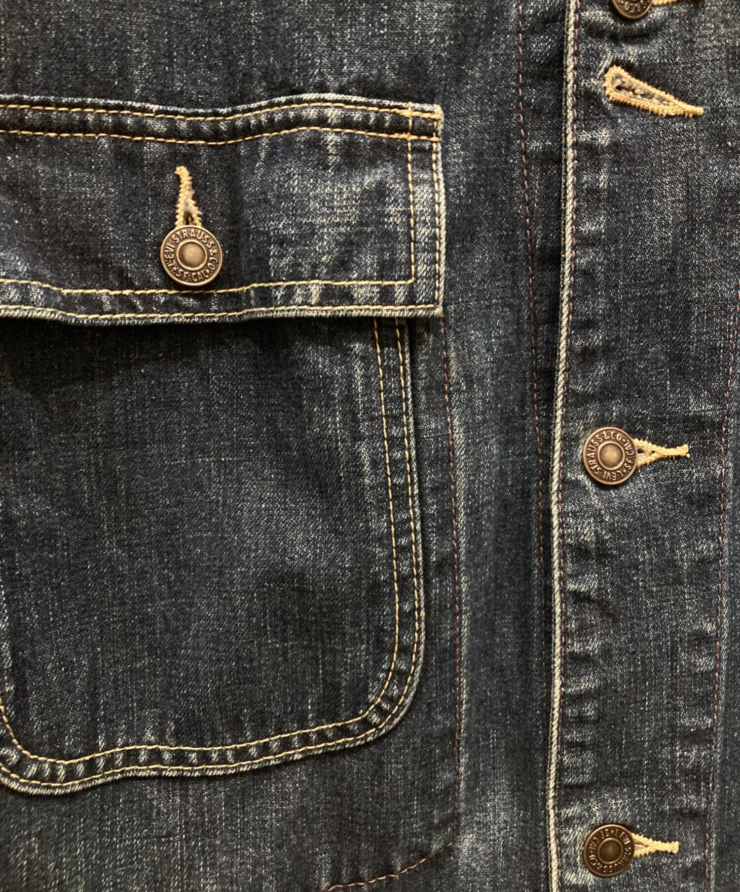 中古・古着通販】LEVI'S (リーバイス) デニムカバーオール インディゴ