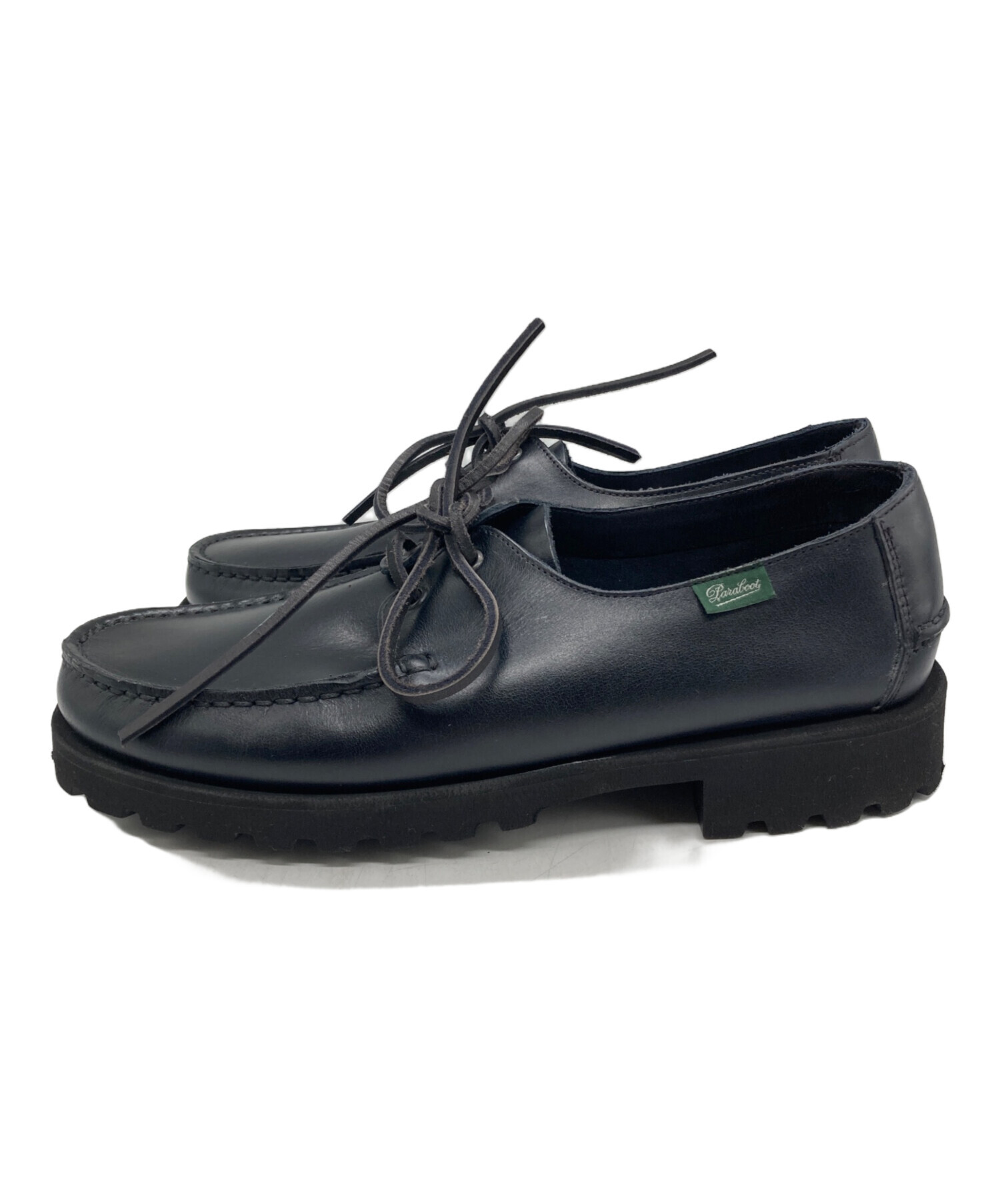Paraboot ARPENTEUR 別注 デッキシューズ 6 ブラック 中古・古着通販】PARABOOT (パラブーツ) ARPENTEUR (アルペントール