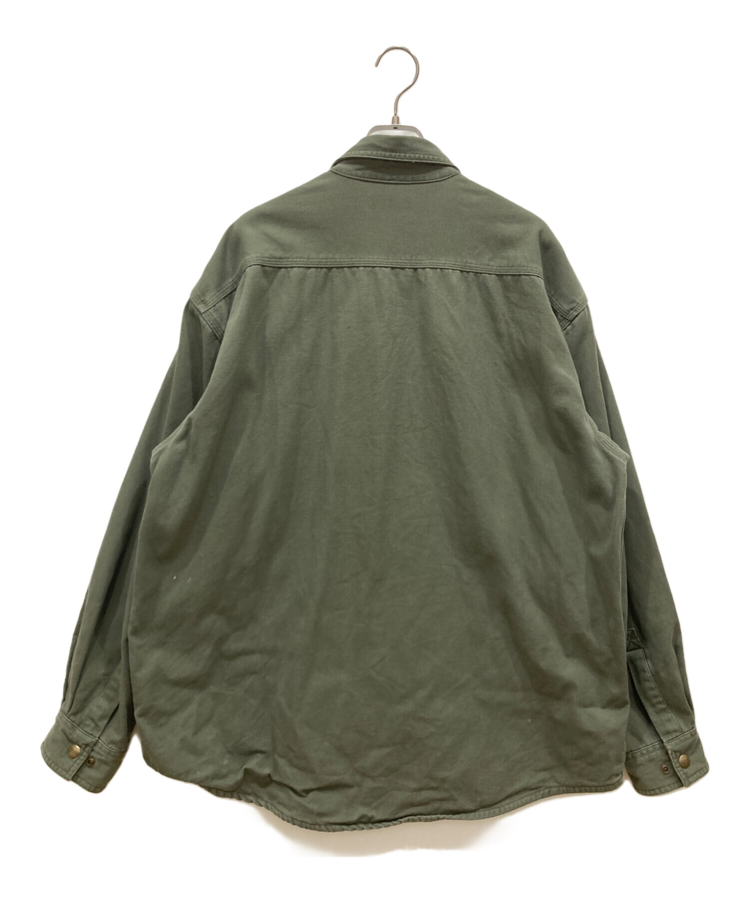 中古・古着通販】CarHartt (カーハート) シャツジャケット オリーブ 