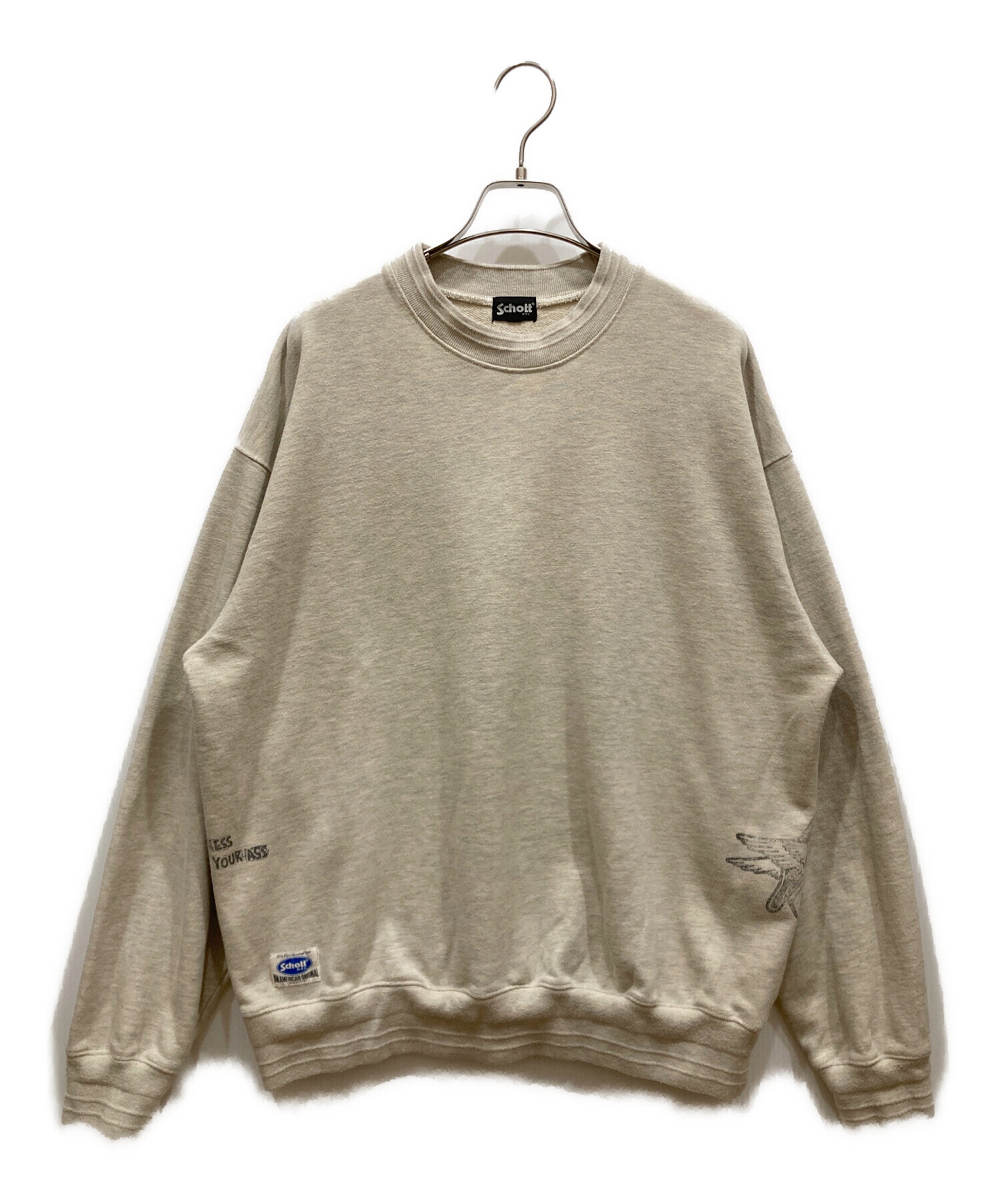 中古・古着通販】Schott (ショット) FADE STAMP SWEAT グレー サイズ