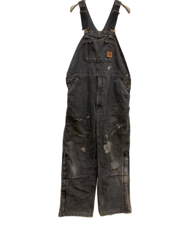り*う様 最終価格希少Carhartt ゴールデン黒 ダブルニーオーバーオール 中古・古着通販】CarHartt (カーハート) ダブルニーオーバーオール