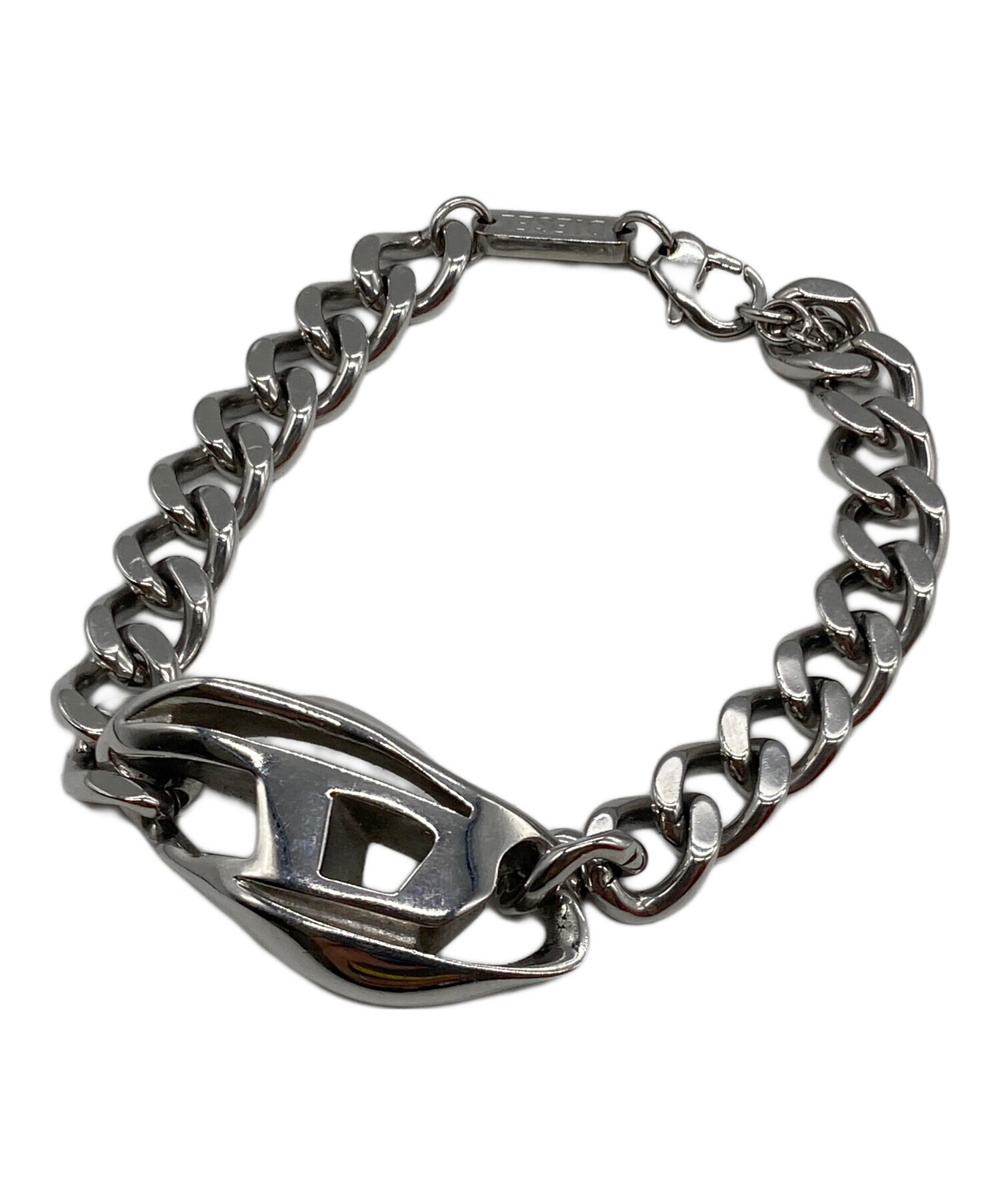 【未使用タグ付き】ディーゼル　ブレスレット 中古・古着通販】DIESEL (ディーゼル) ロゴチェーンブレスレット