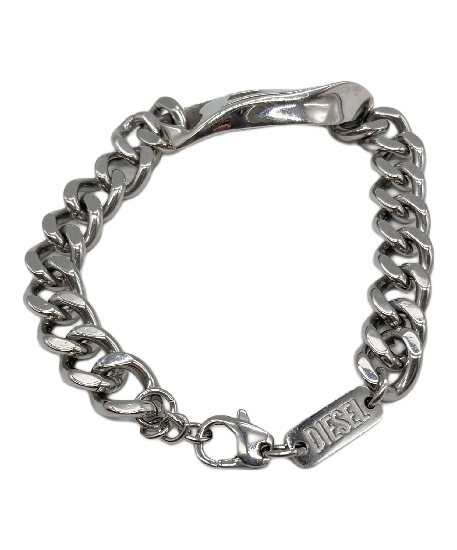 diesel ブレスレット 中古・古着通販 DIESEL ディーゼル ロゴチェーン 