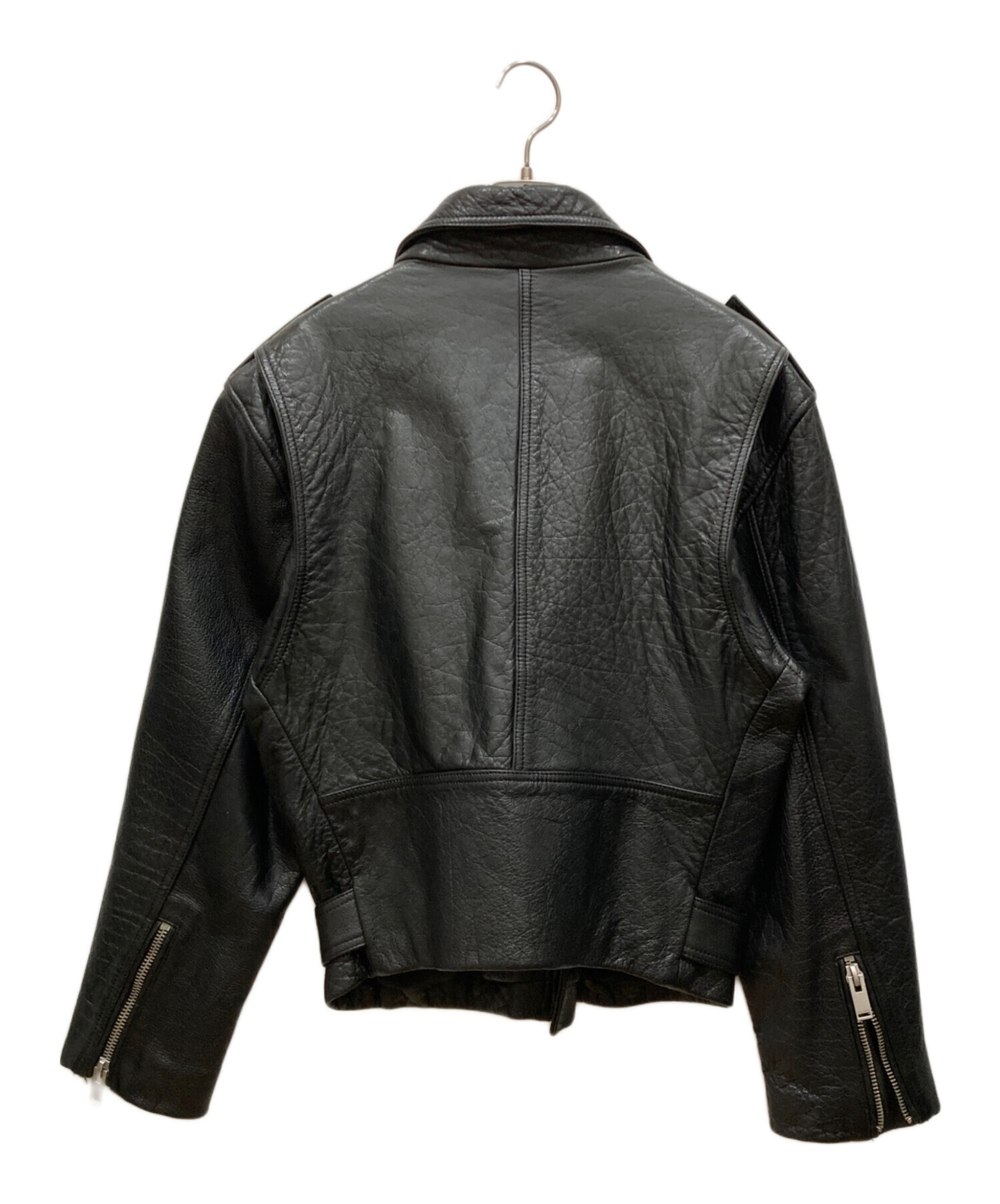 ZARA ブラックレザージャケット Mサイズ ZARA ブラック レザージャケット M 【公式通販】