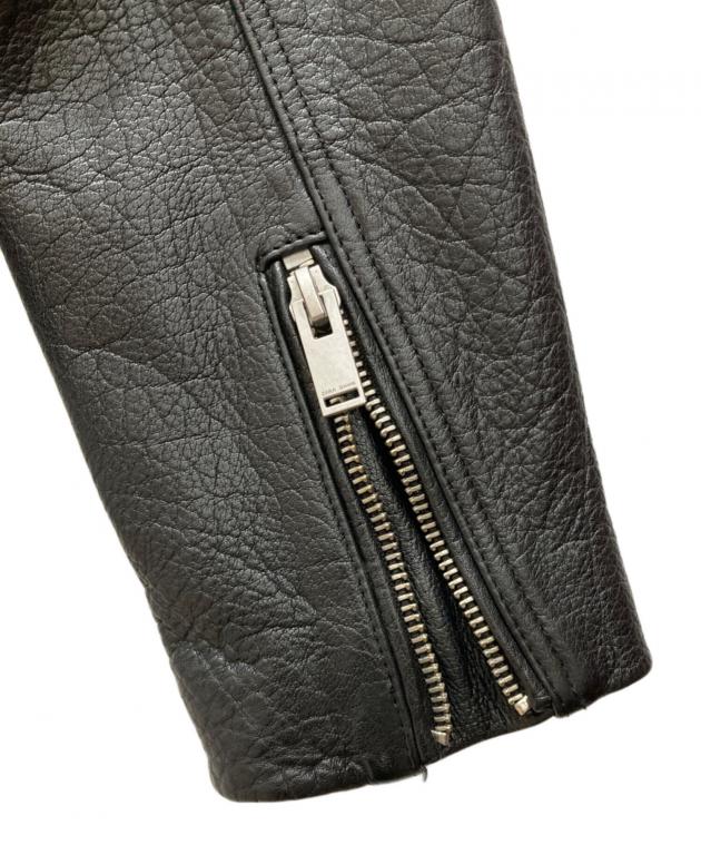 中古・古着通販】ZARA (ザラ) レザーライダースジャケット ブラック