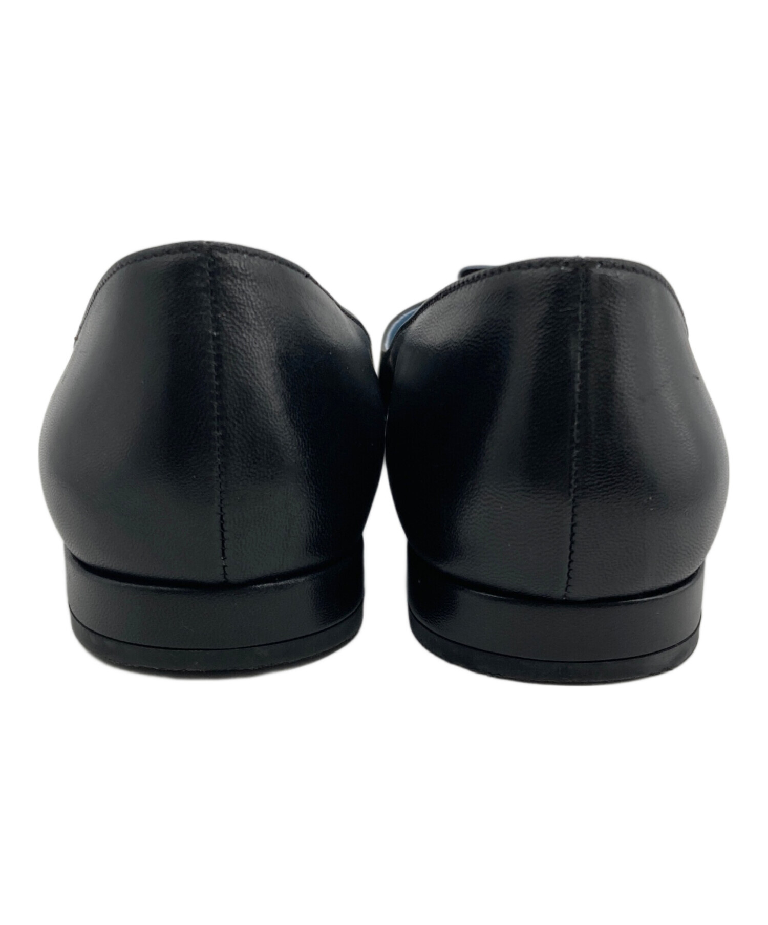 中古・古着通販】PRADA (プラダ) ロゴ リボン ポインテッドトゥ