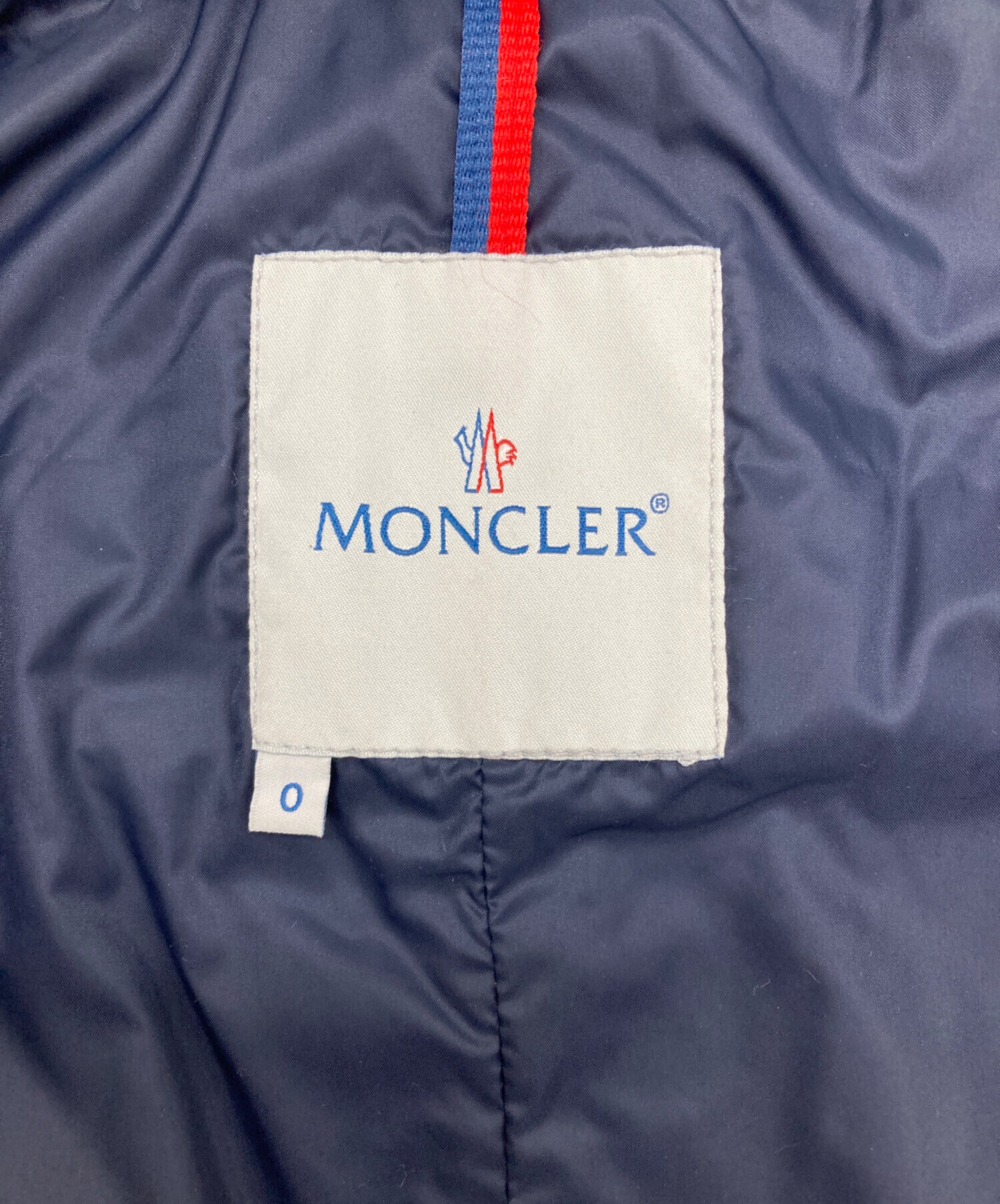 中古・古着通販】MONCLER (モンクレール) ジャケット ネイビー×レッド