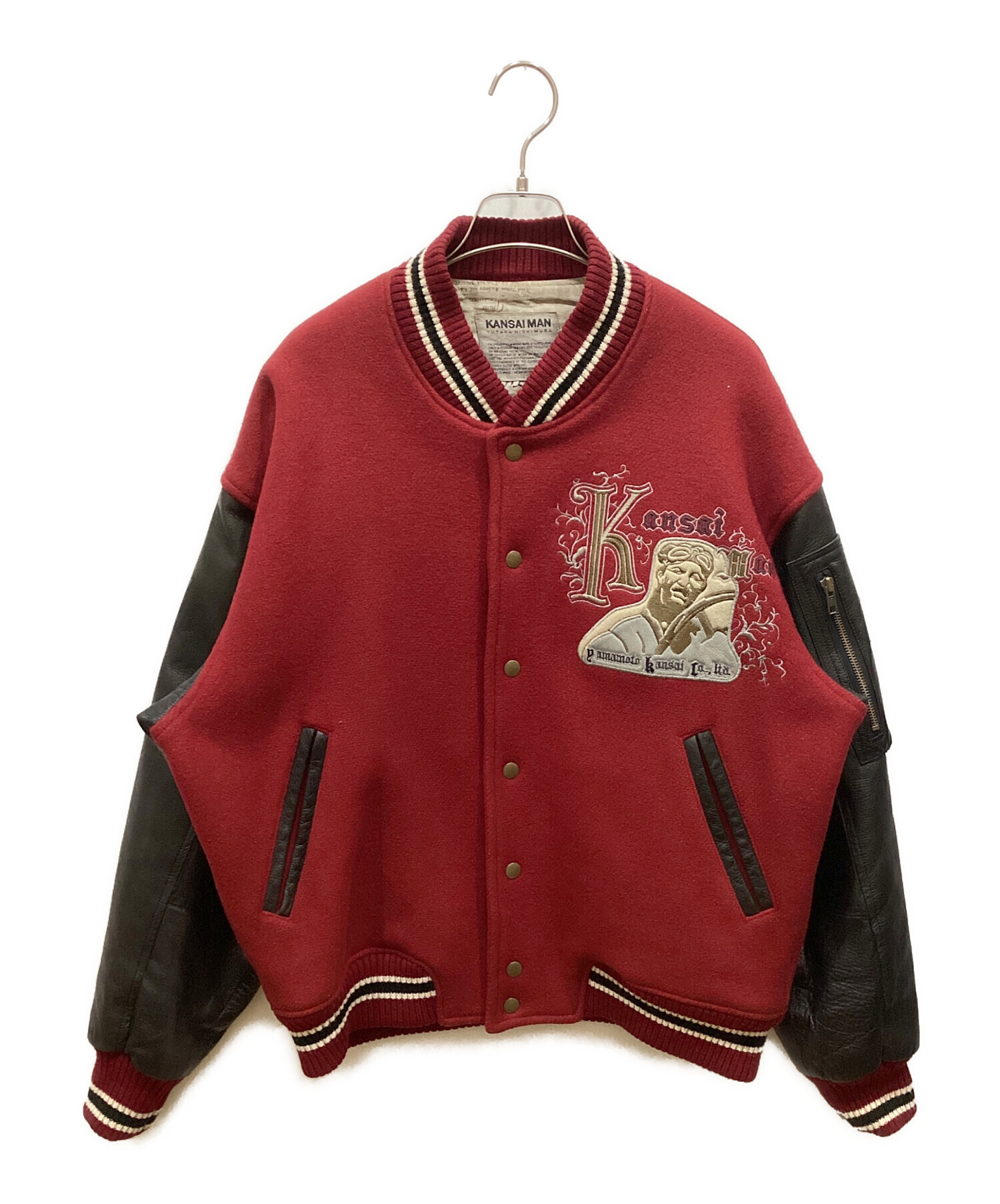中古・古着通販】KANSAI MAN (カンサイマン) 切替レザースタジャン