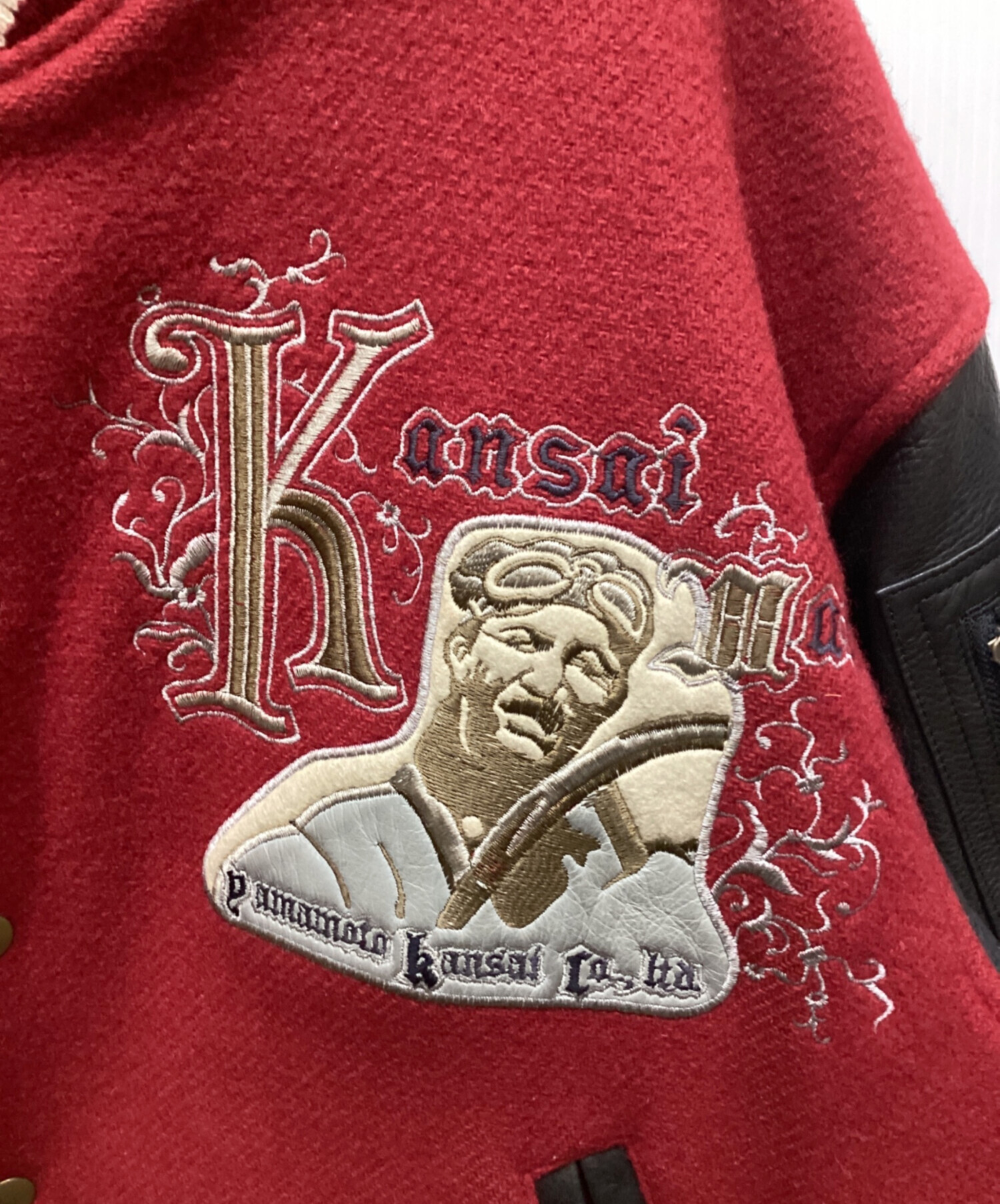 中古・古着通販】KANSAI MAN (カンサイマン) 切替レザースタジャン