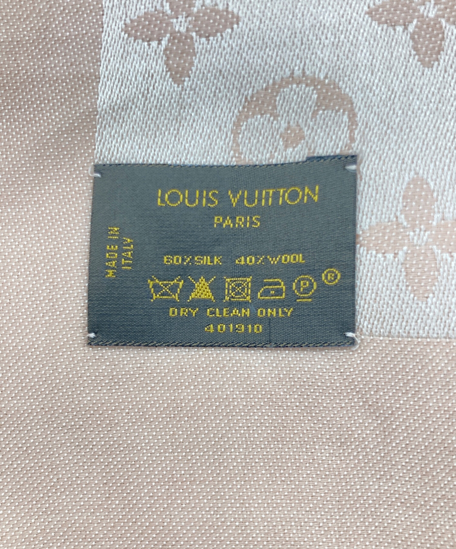 ルイヴィトン 大判シルクストール LOUIS VUITTON◇大判ストール/シルク/BRD/総柄/レディース : セカンド