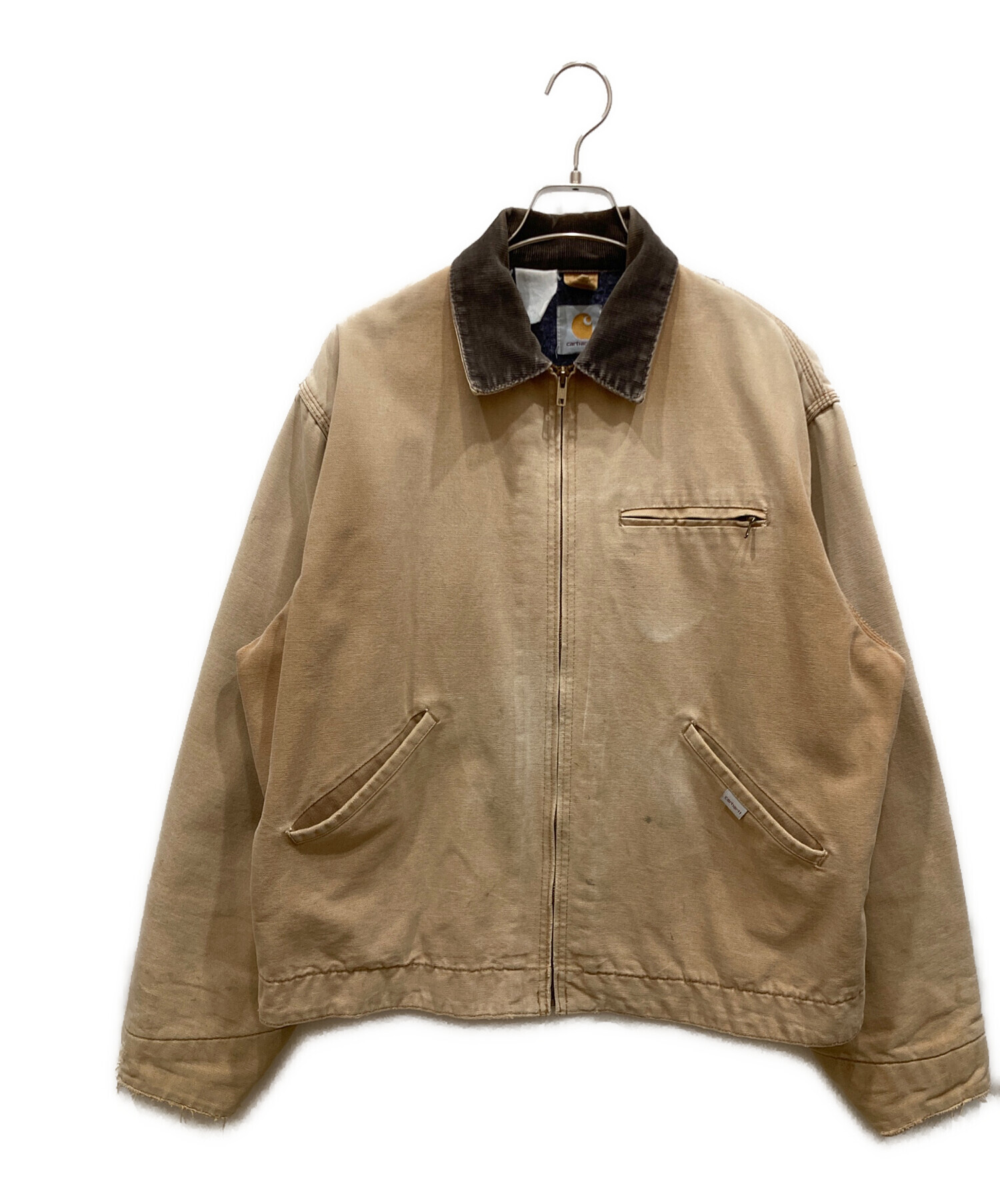 カーハート　デトロイトジャケット　ベージュ 中古・古着通販】CarHartt (カーハート) デトロイトジャケット