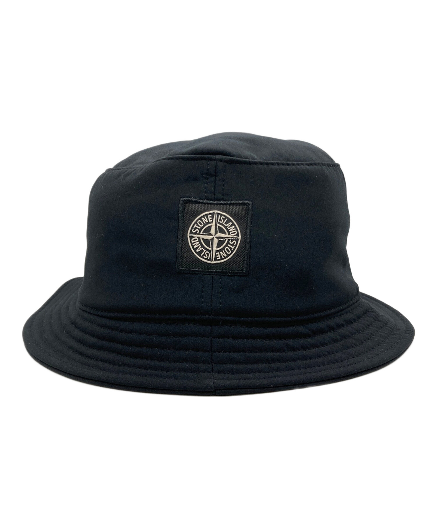 STONE  ブラック バケットハット L 中古・古着通販】STONE ISLAND (ストーンアイランド) バケットハット