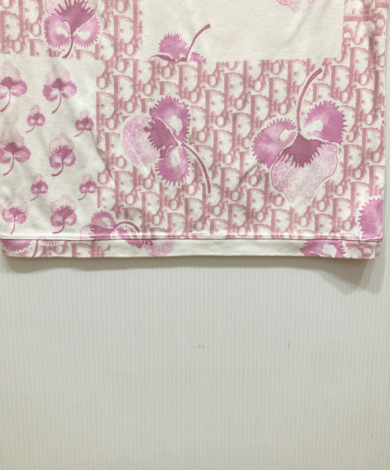 【Christian Dior】トロッター柄 コットン ノースリーブ M 美品 中古・古着通販】Christian Dior (クリスチャン ディオール