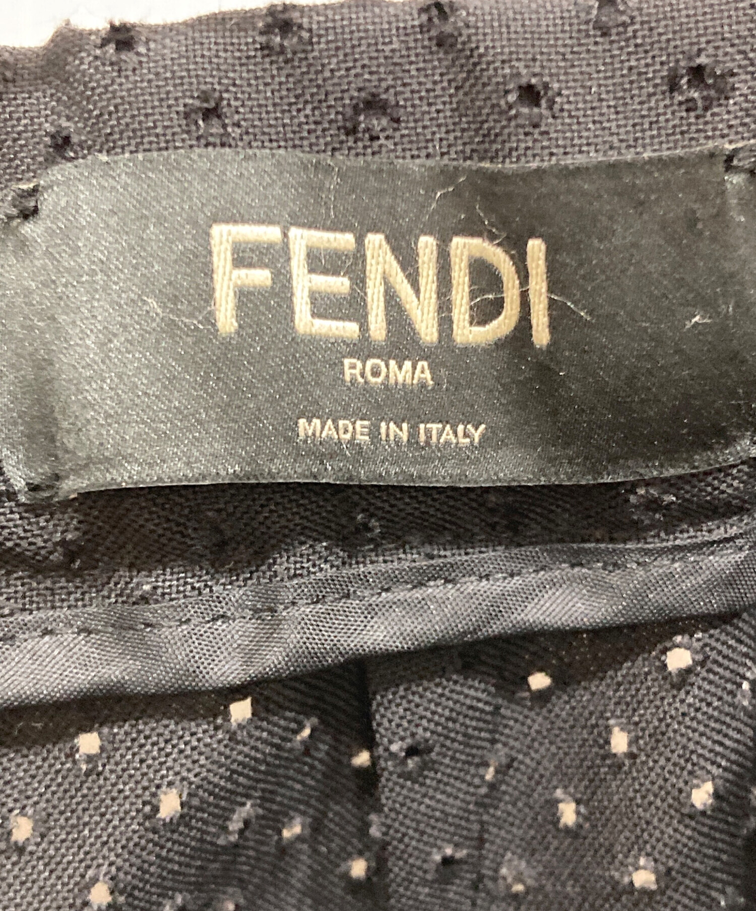 中古・古着通販】FENDI (フェンディ) パンチング ウールパンツ