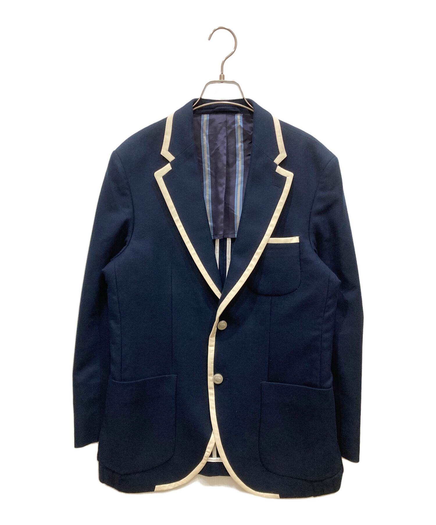 中古・古着通販】HACKETT (ハケット) テーラードジャケット ネイビー 