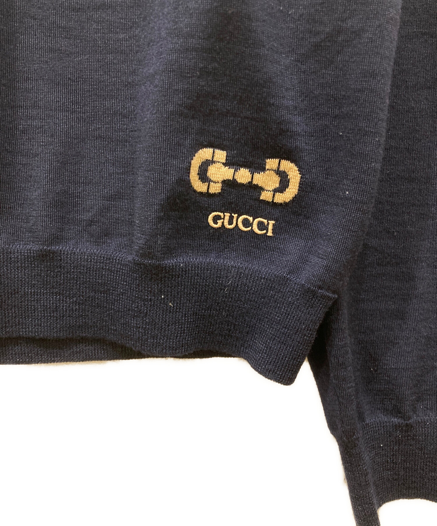中古・古着通販】GUCCI (グッチ) ホースビットロゴウールニット