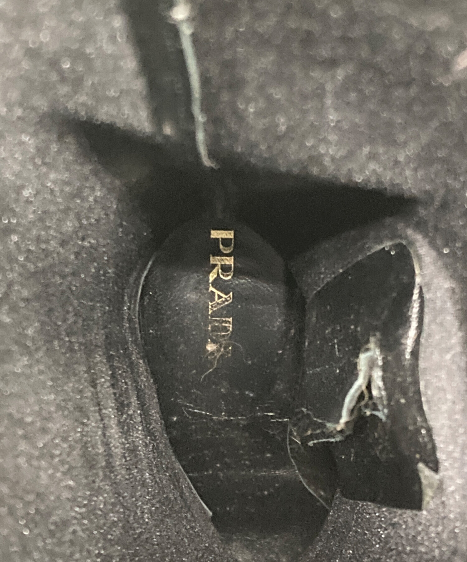 中古・古着通販】PRADA (プラダ) ロングブーツ ブラック サイズ:SIZE