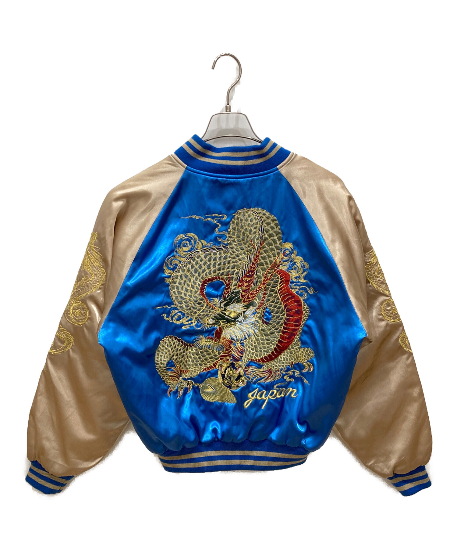 Hoshihime スカジャン 中古・古着通販】Hoshihime (ホシヒメ) スカジャン ブルー×ベージュ