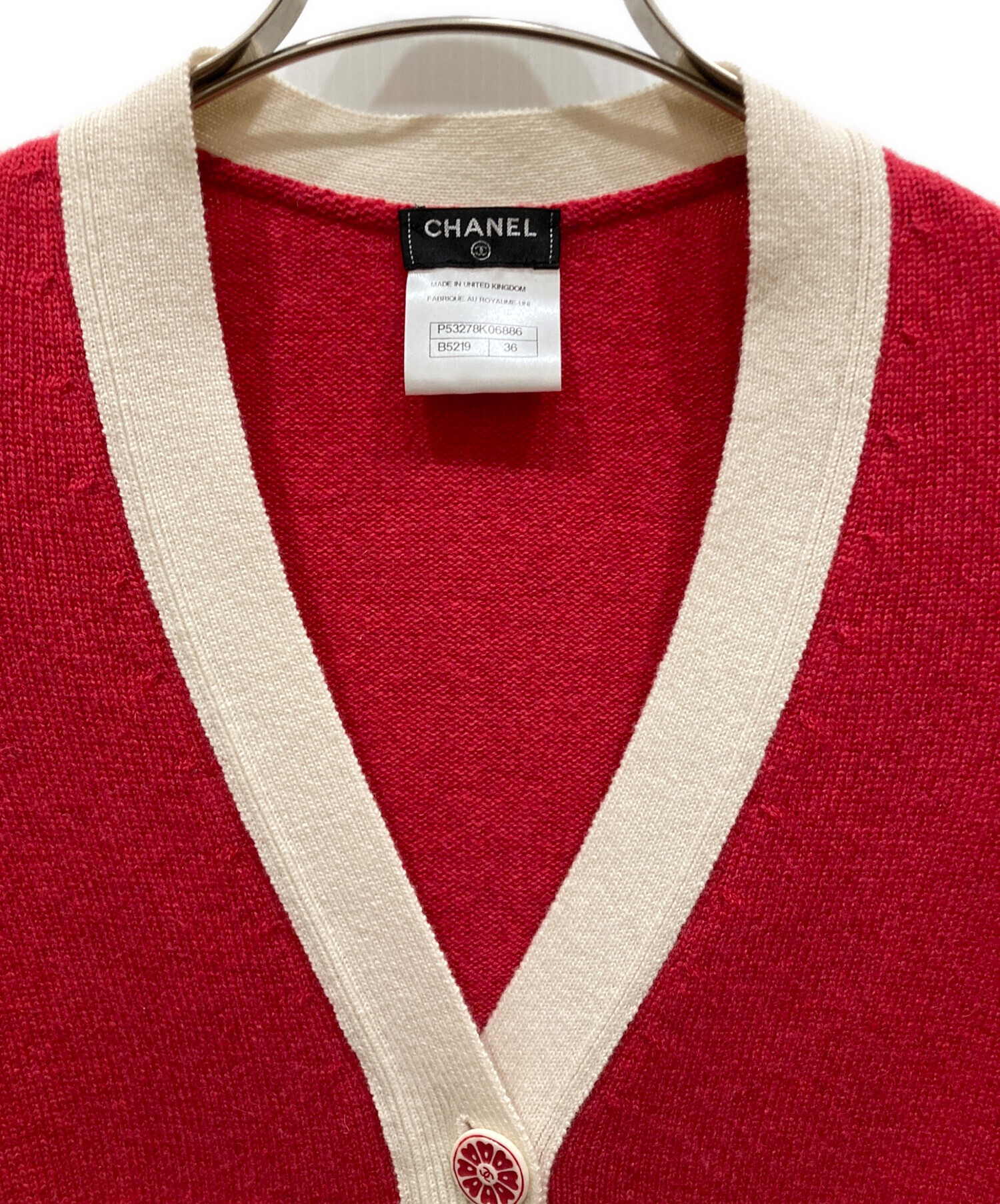 中古・古着通販】CHANEL (シャネル) カシミヤカーディガン ピンク
