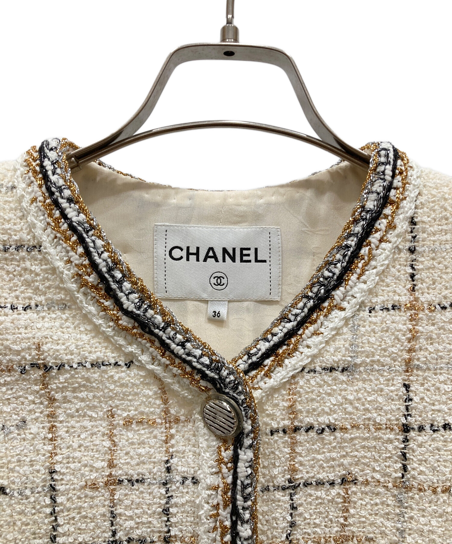 中古・古着通販】CHANEL (シャネル) ココマーク ツイード セットアップ