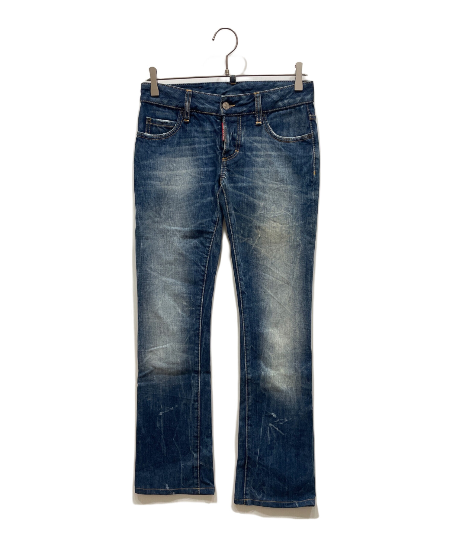 DSQUARED2 ペイント加工 デニムパンツ SUPER TWINKY JEAN デニムパンツ 