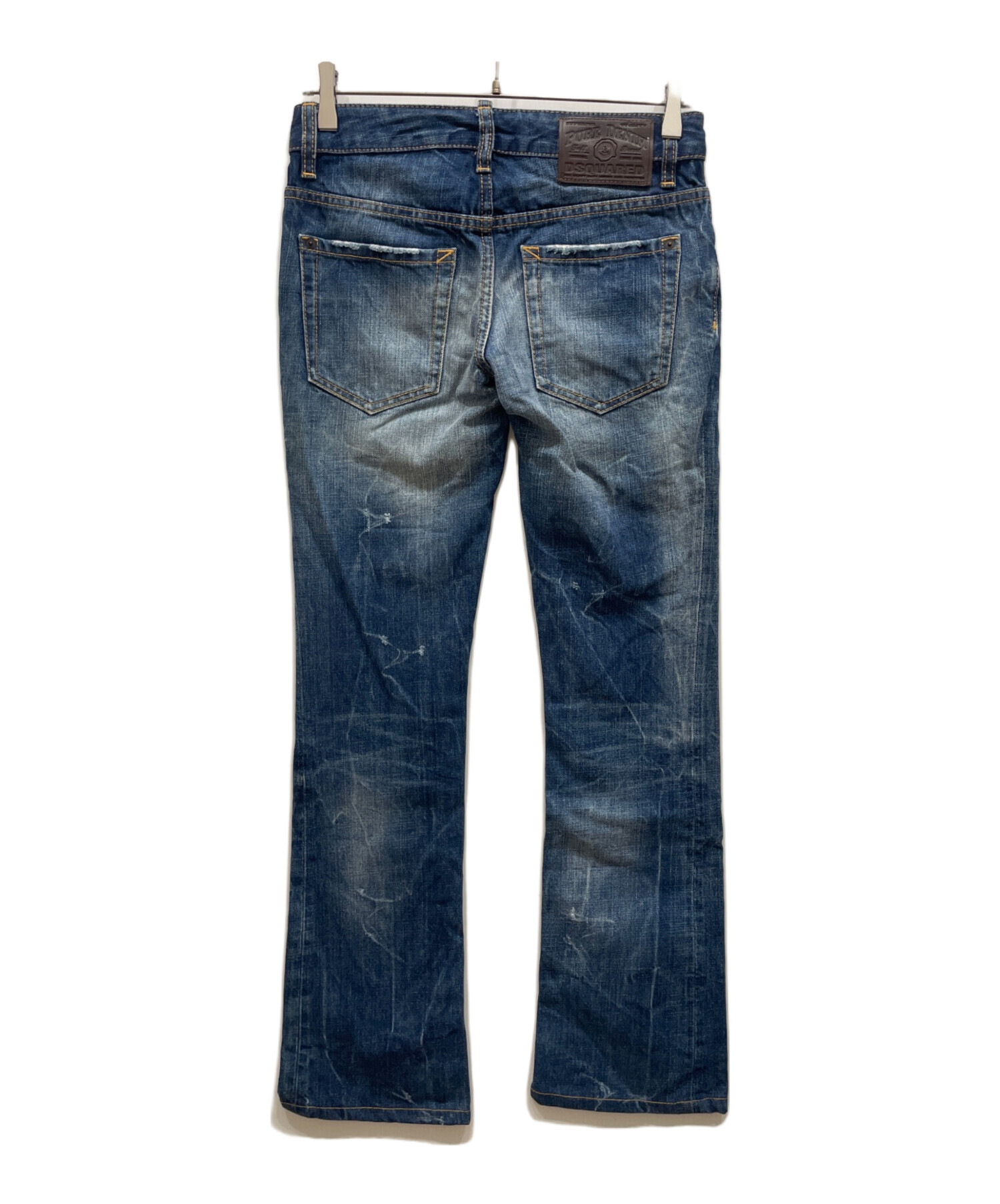 DSQUARED2 スキニーデニム 38 イタリア製 ダメージ加工 正規品 中古・古着通販】DSQUARED2 (ディースクエアード) ペイント加工