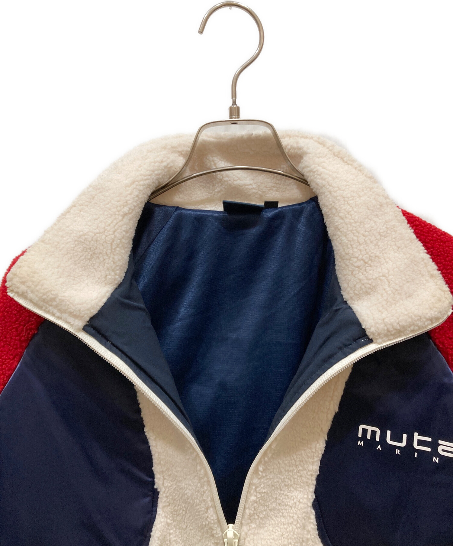 muta 新品！ネイビー リバーシブルジャケット M 中古・古着通販】muta (ムータ) 切替フリースジャケット ベージュ