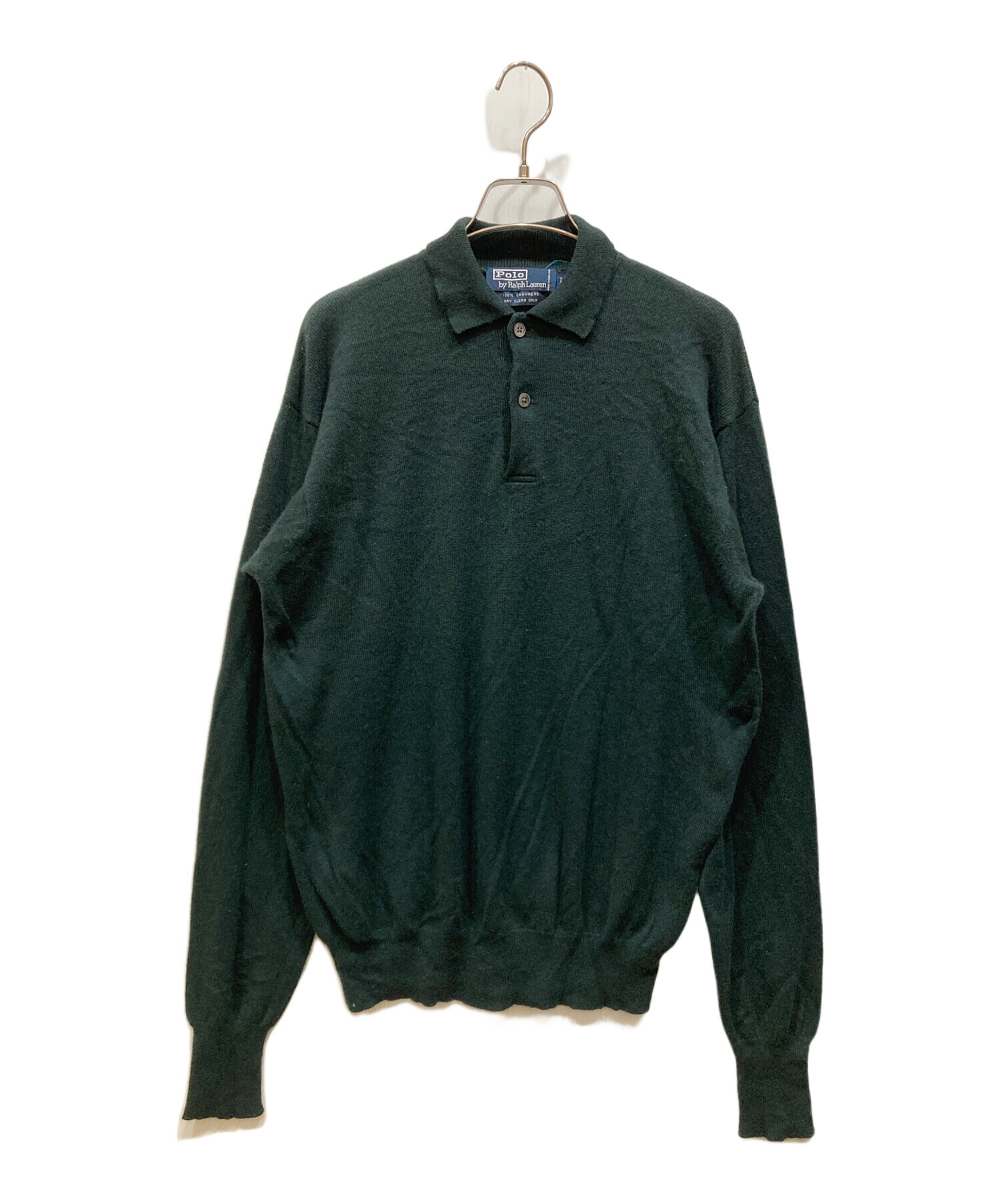 RALPHLAUREN　ラルフローレン　シルク　カシミヤ ニットポロシャツ 中古・古着通販】POLO RALPH LAUREN (ポロ・ラルフローレン) カシミヤ