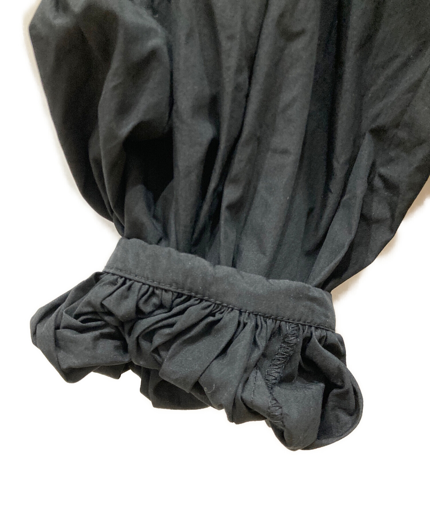 中古・古着通販】machatt (マチャット) レースブラウス ブラック