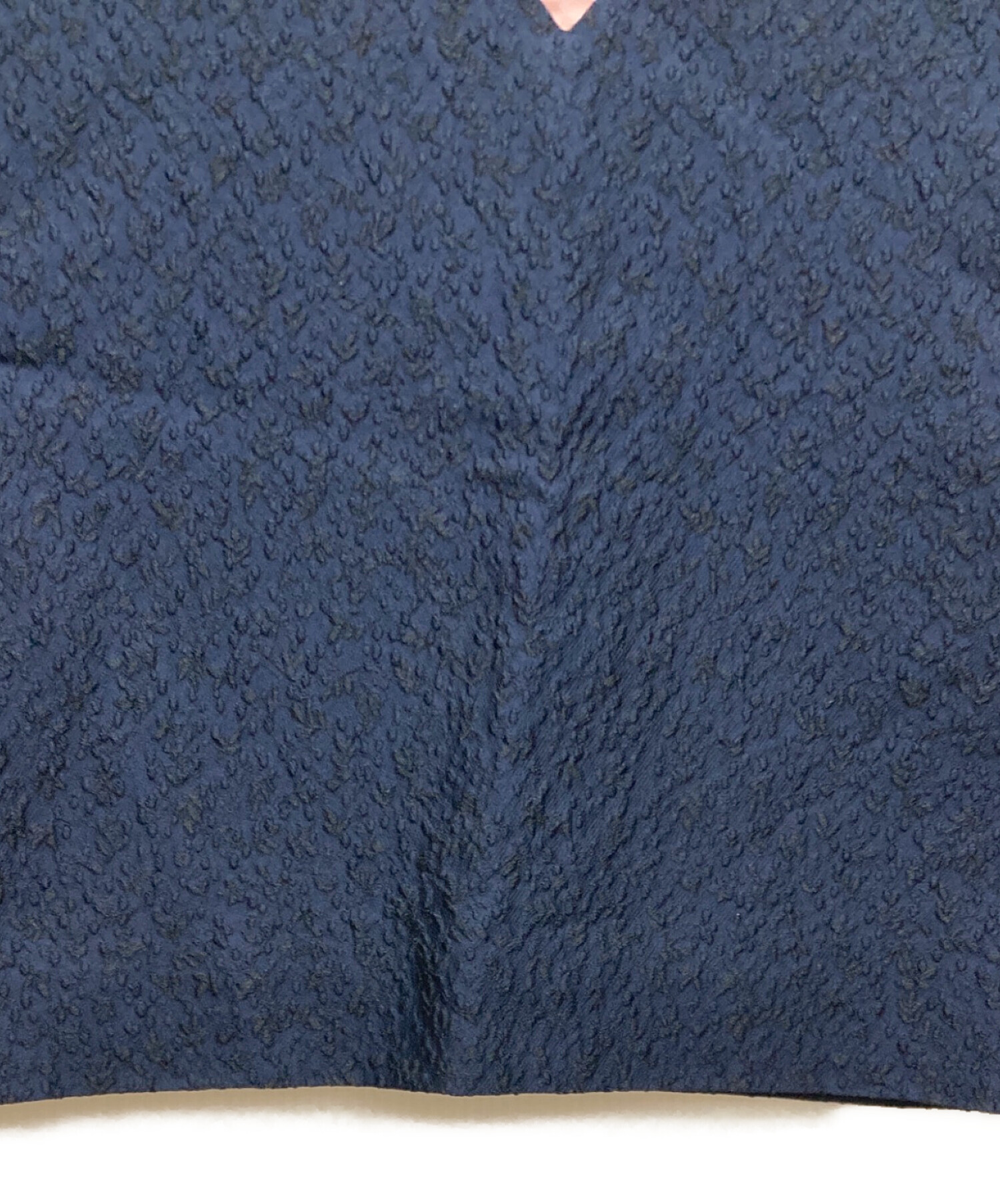 中古・古着通販】YORI (ヨリ) ミモザショートブラウス ネイビー サイズ