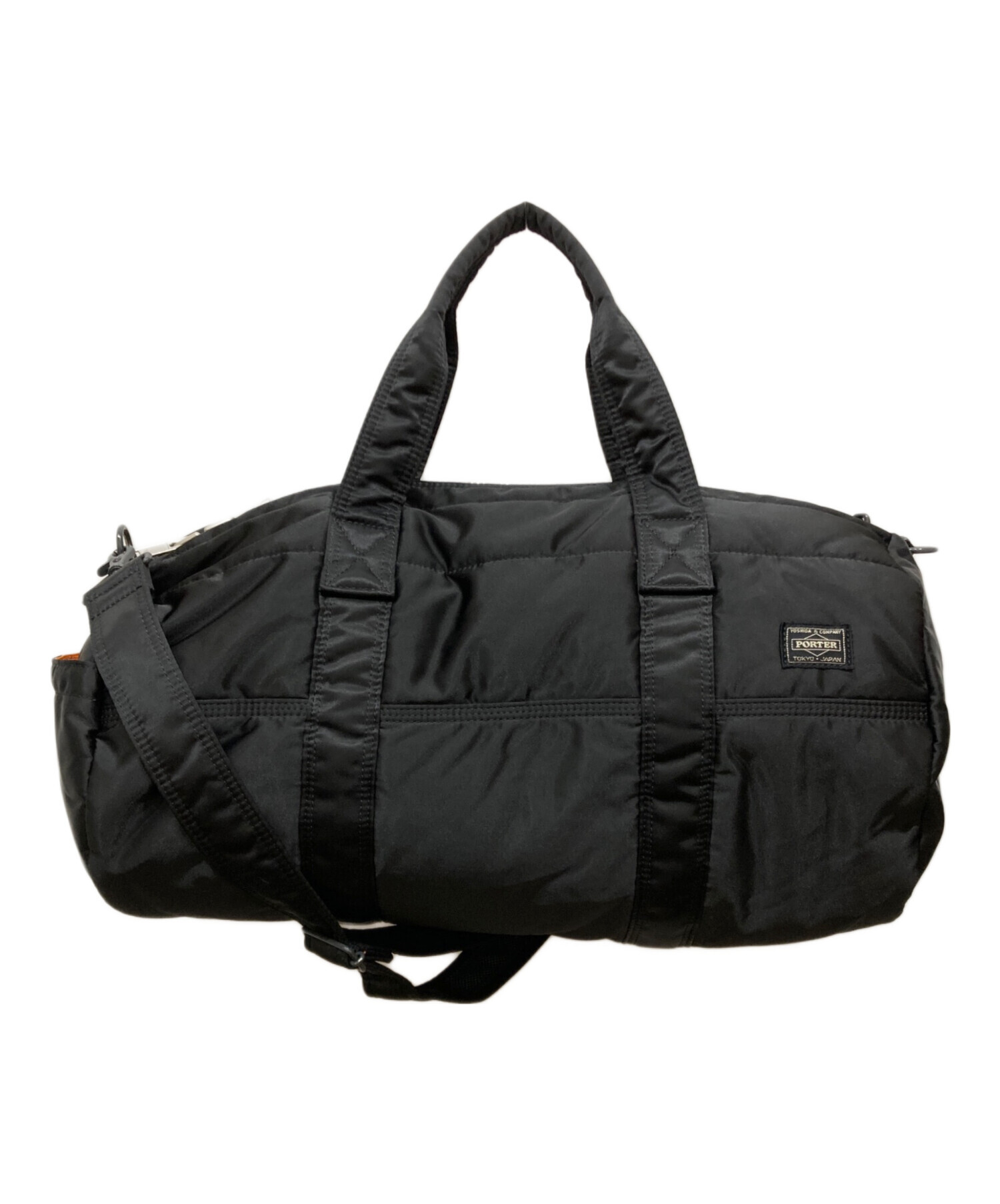 未使用級✨ PORTER タンカー 2WAYボストンバッグ L ブラック 中古・古着通販】PORTER (ポーター) 2wayボストンバッグ タンカー