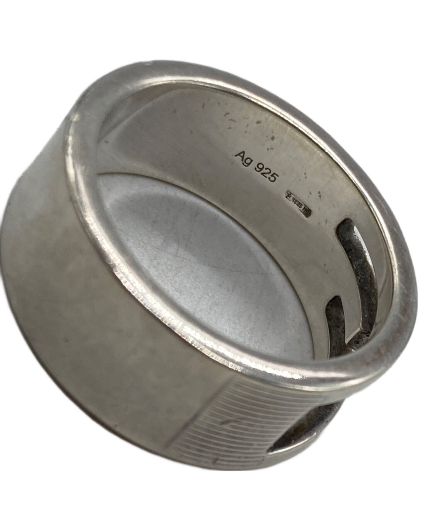 中古・古着通販】GUCCI (グッチ) Gリング シルバー サイズ:13号